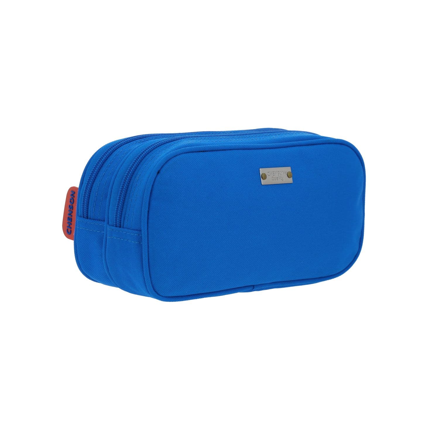 Lapicera escolar Chenson Original azul con doble compartimento y diseño moderno 3