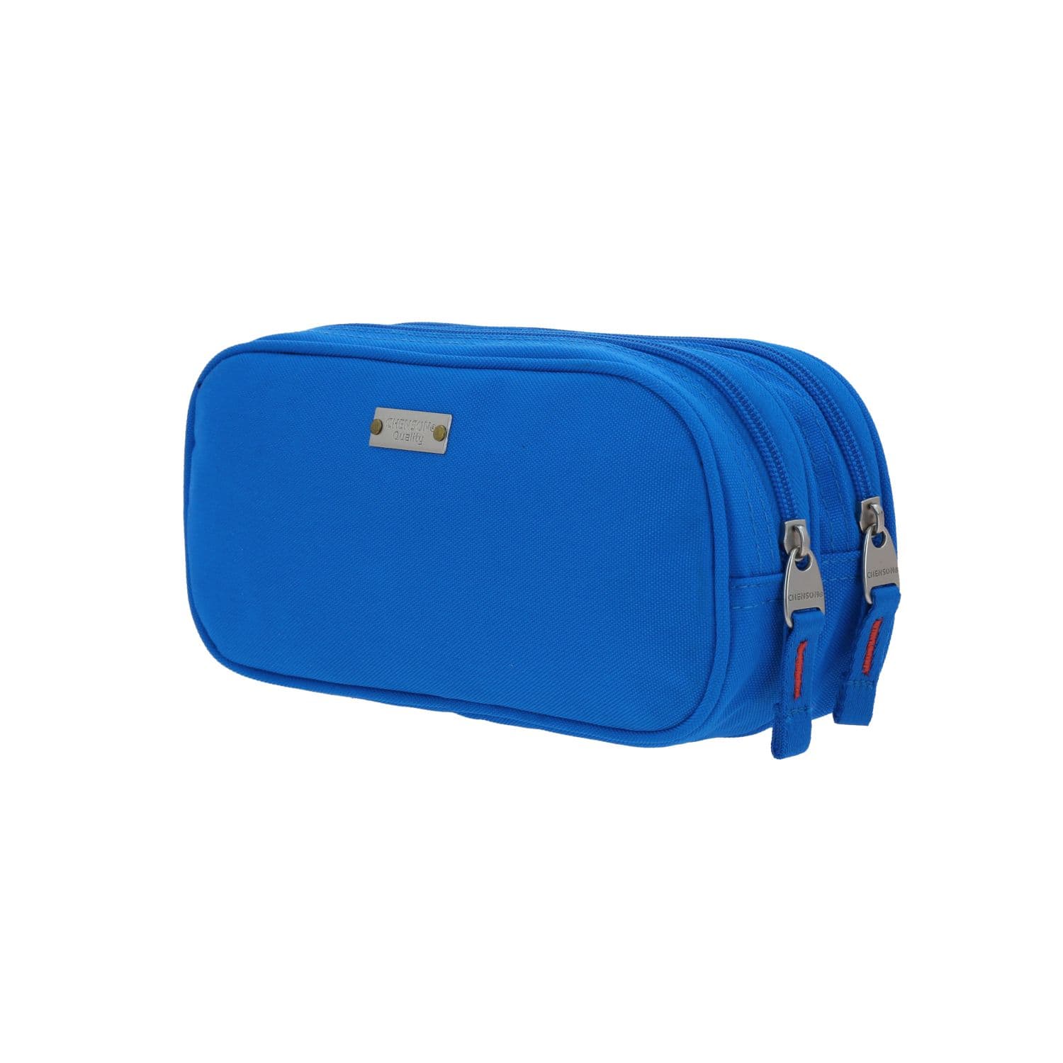Lapicera escolar Chenson Original azul con doble compartimento y diseño moderno 5