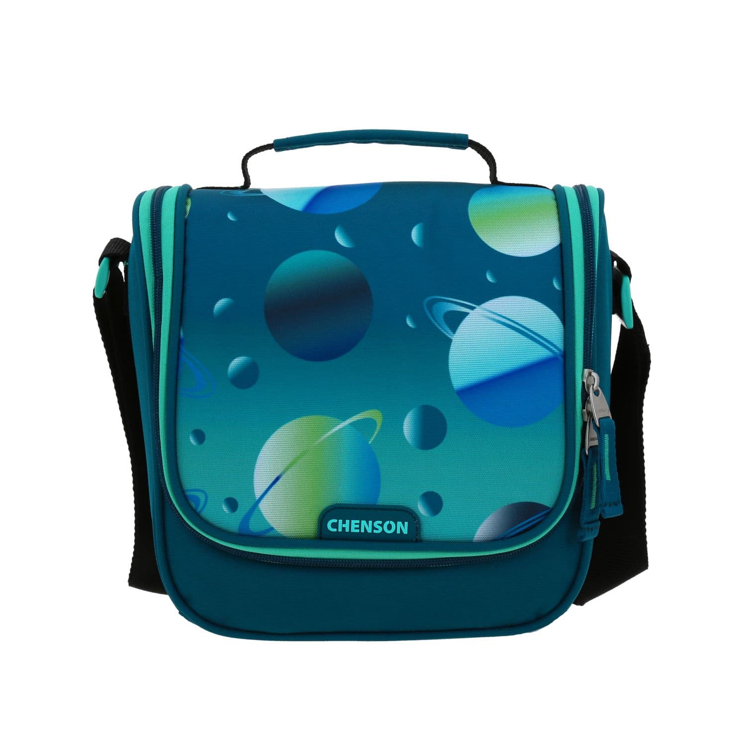 Lonchera escolar térmica Chenson Original azul con amplio compartimento