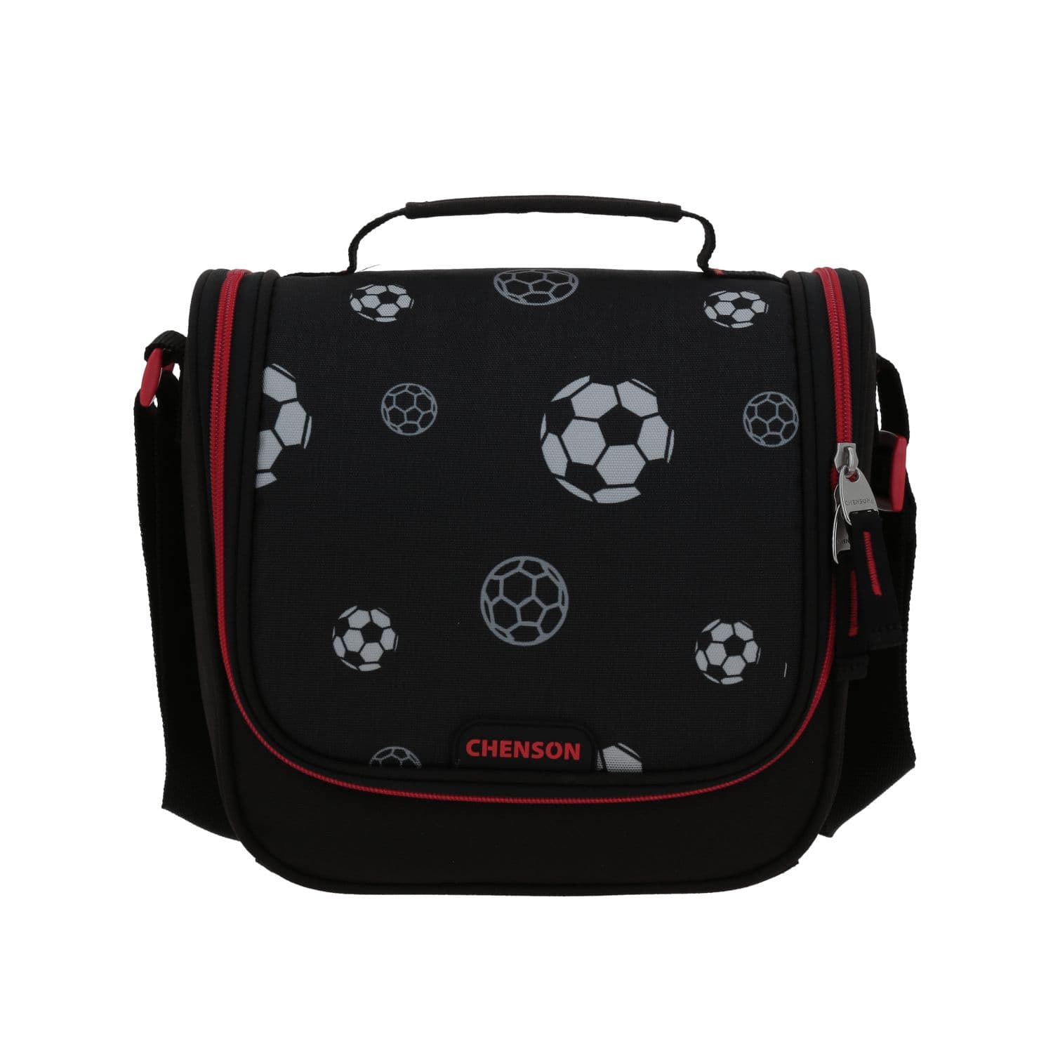 Lonchera escolar térmica Chenson Original negra con diseño funcional
