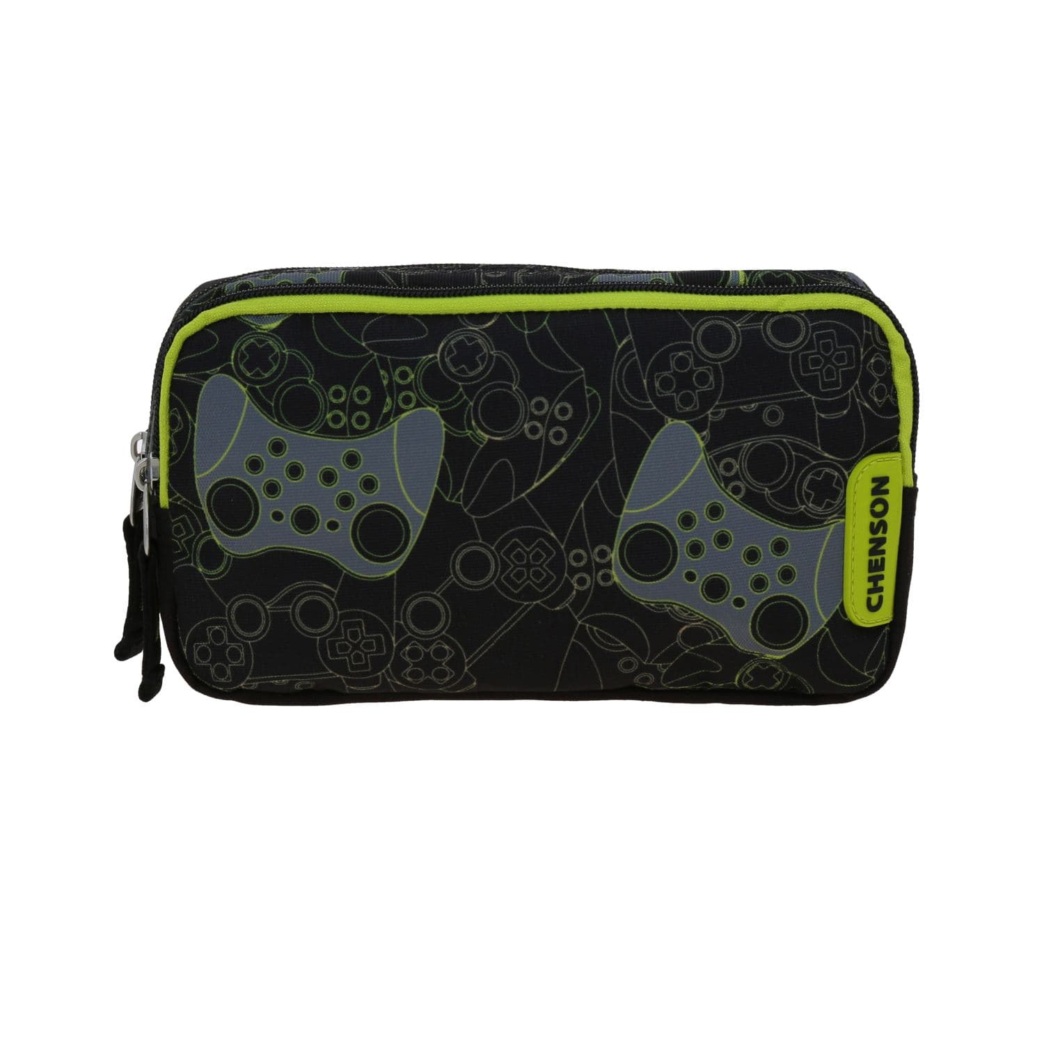 Lapicera Chenson Original Negra con Doble Compartimento para Secundaria