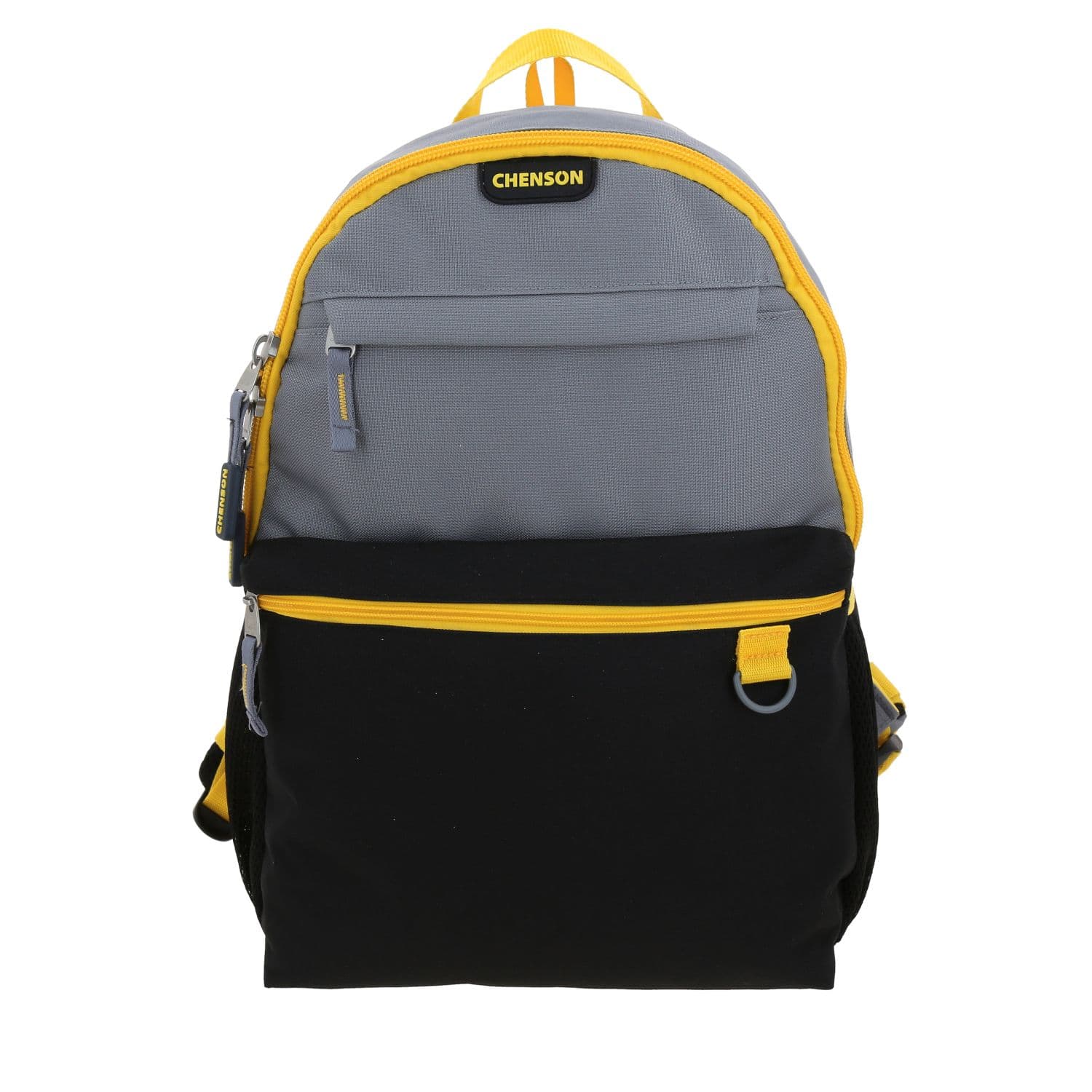 Mochila escolar Chenson Original gris con amplio compartimento y diseño moderno 2