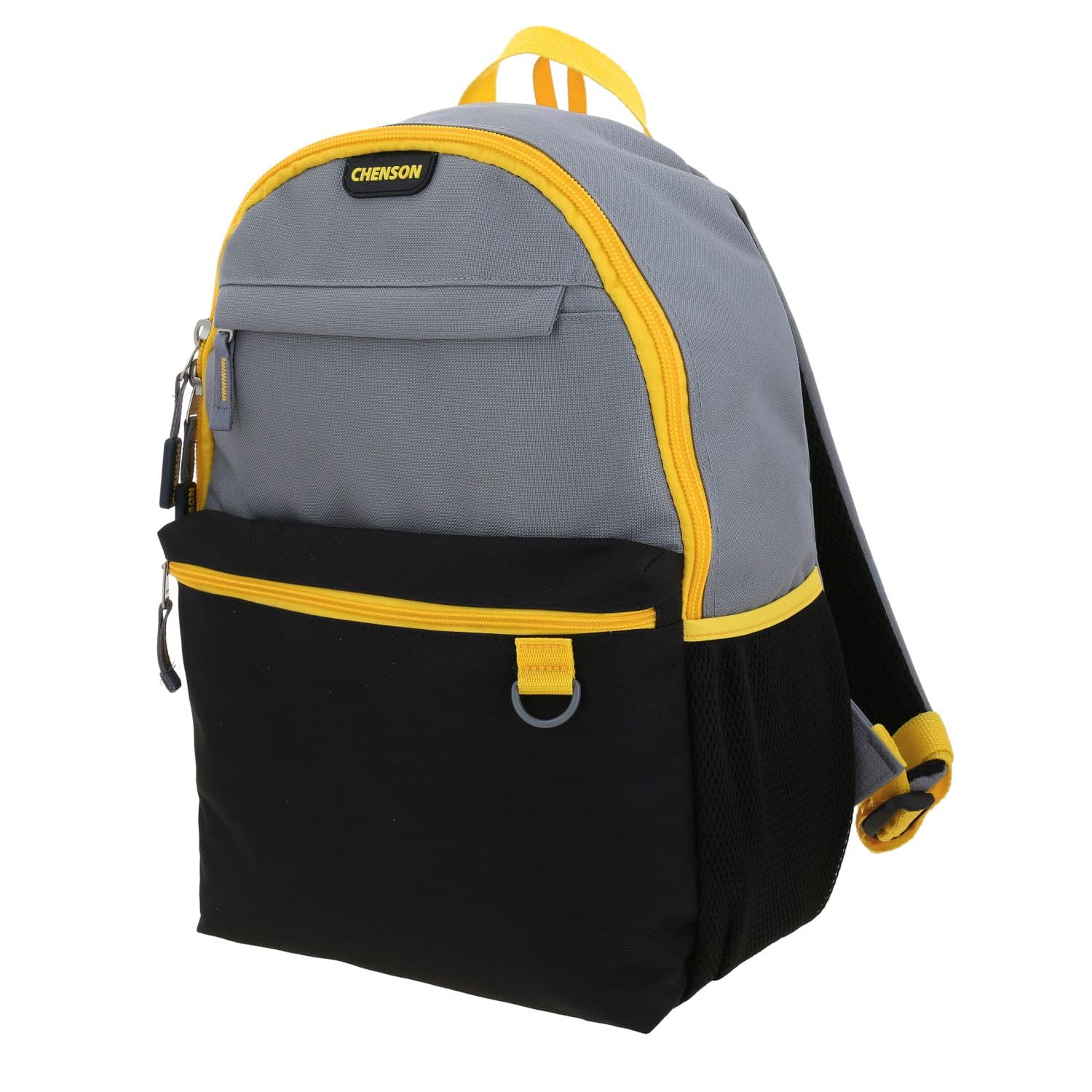 Mochila escolar Chenson Original gris con amplio compartimento y diseño moderno 3