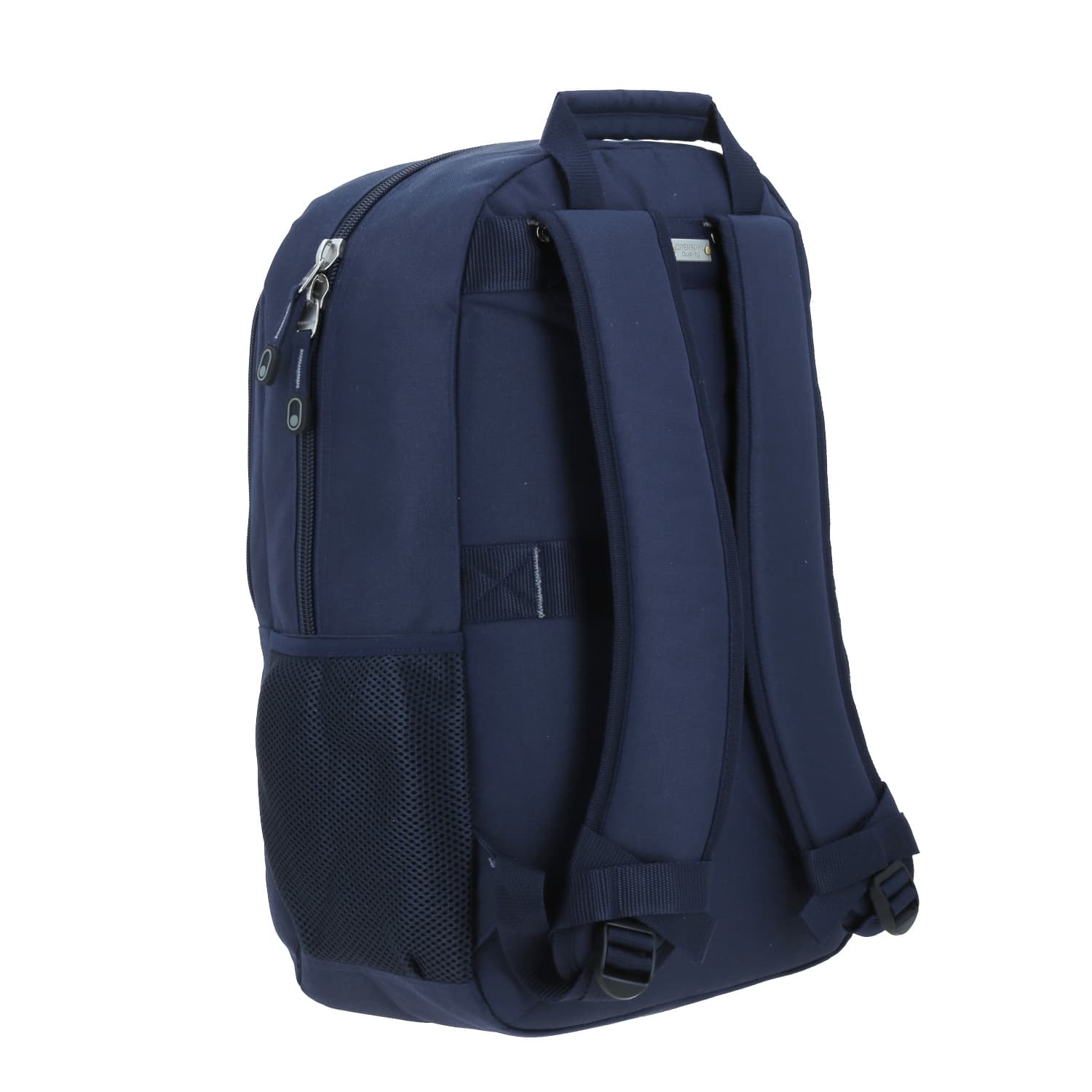 Mochila profesional Chenson Pro azul con organizador interno y soporte para maleta 3