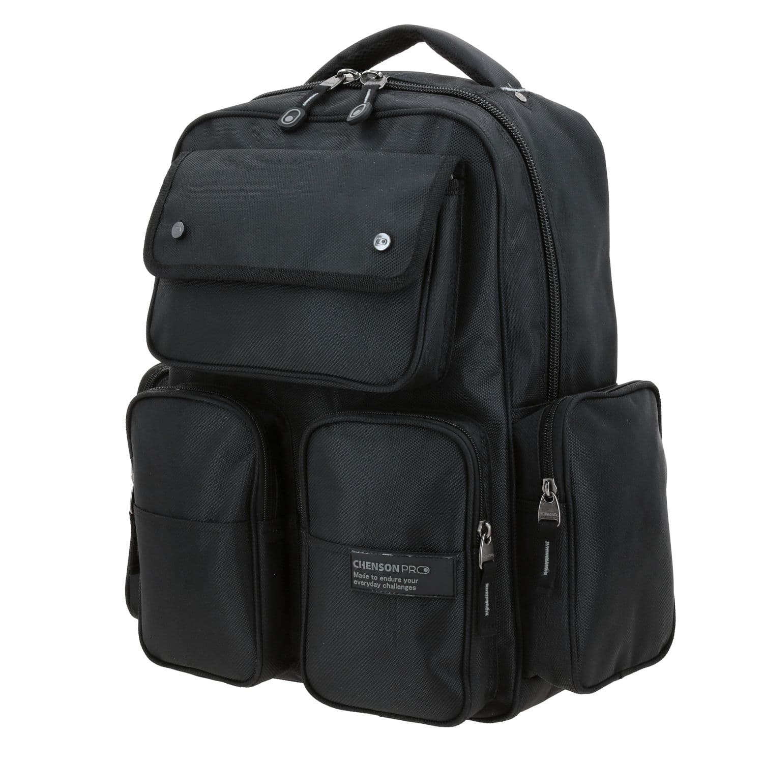 Mochila Ejecutiva Chenson Pro Negra con Soporte Lumbar - Ideal para Profesionistas 2