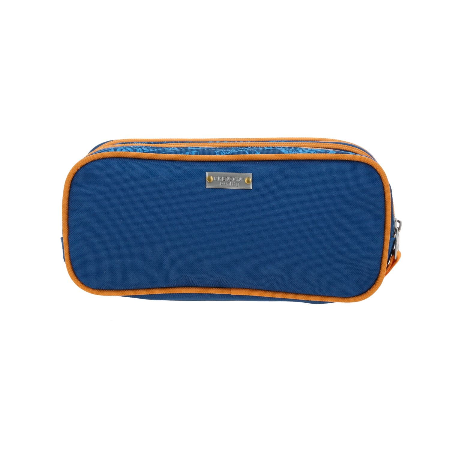 Lapicera escolar DK by Chenson naranja con triple compartimiento 4