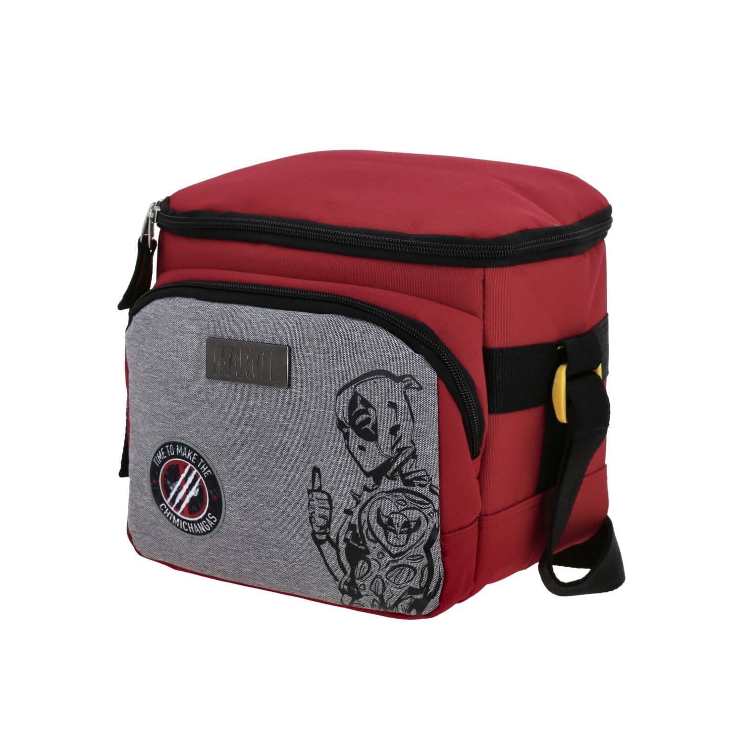 Lonchera escolar térmica DP by Chenson roja con diseño moderno 2