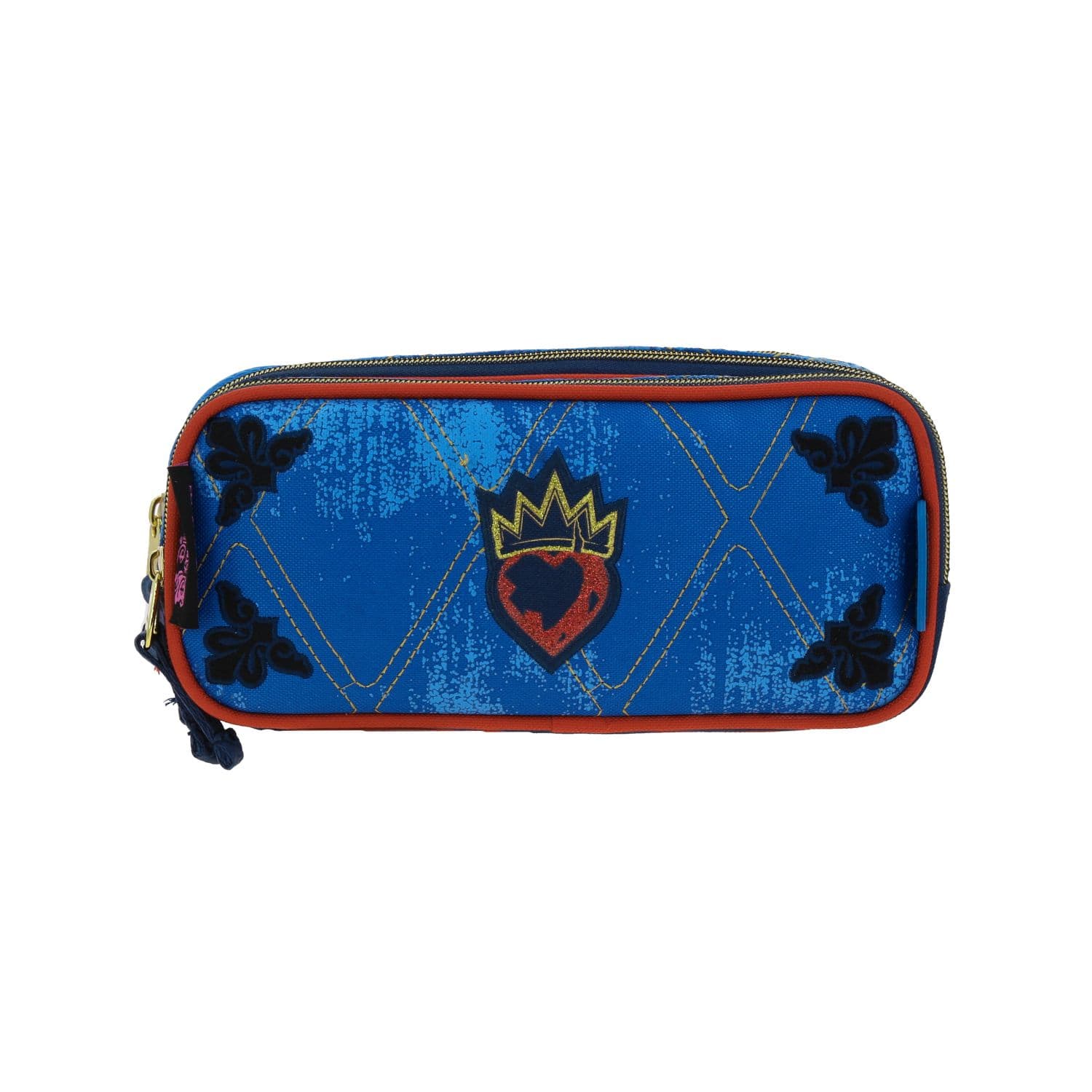 Lapicera escolar para niña Descendientes by Chenson Azul con triple compartimento