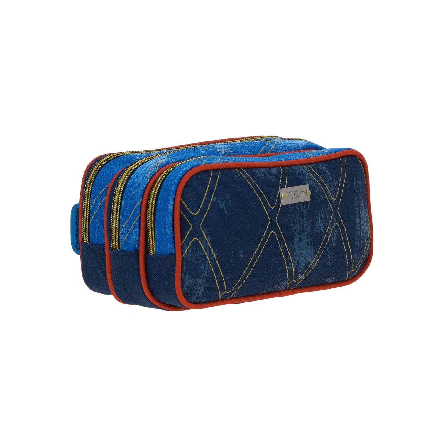 Lapicera escolar para niña Descendientes by Chenson Azul con triple compartimento 3