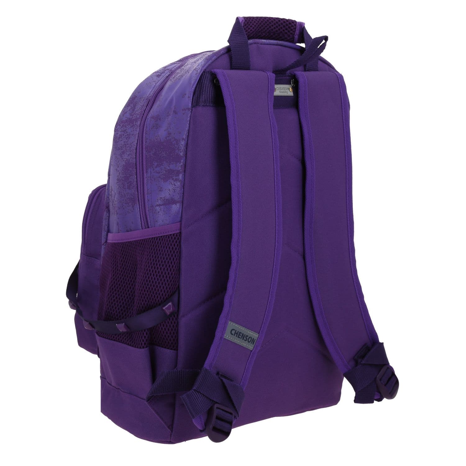 Mochila escolar para niña Descendientes by Chenson color uva divertida y segura 3