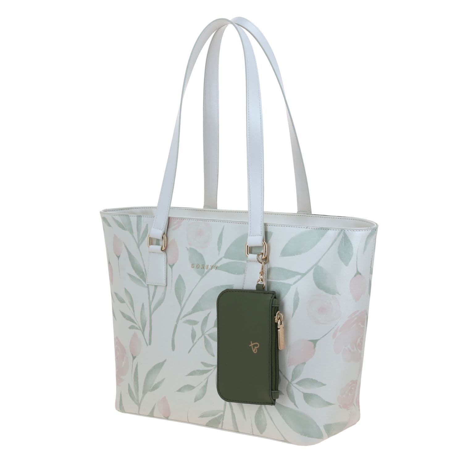 Bolsa grande para dama Gorétt by Chenson color blanco con cierre 2