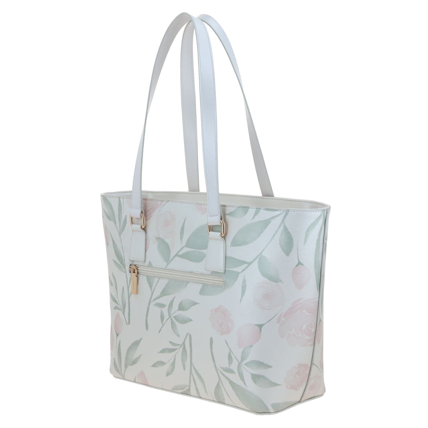 Bolsa grande para dama Gorétt by Chenson color blanco con cierre 5