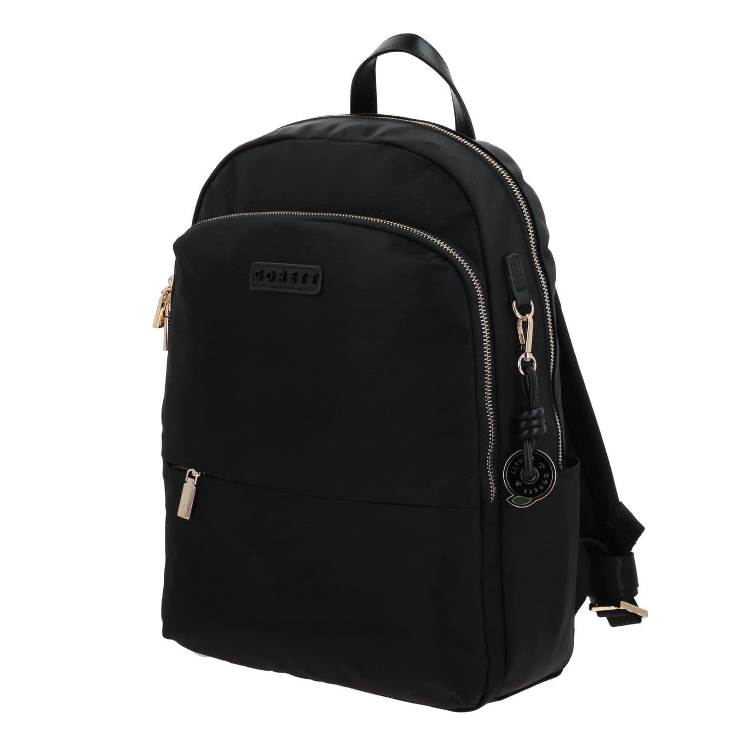 Mochila para dama Gorétt by Chenson negra con doble compartimento 2