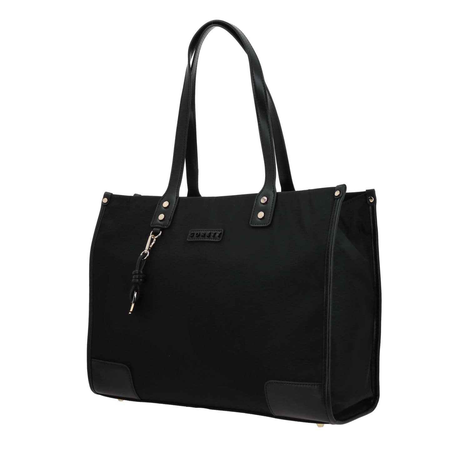 Bolsa grande para dama Gorétt by Chenson color negro con cierre 2