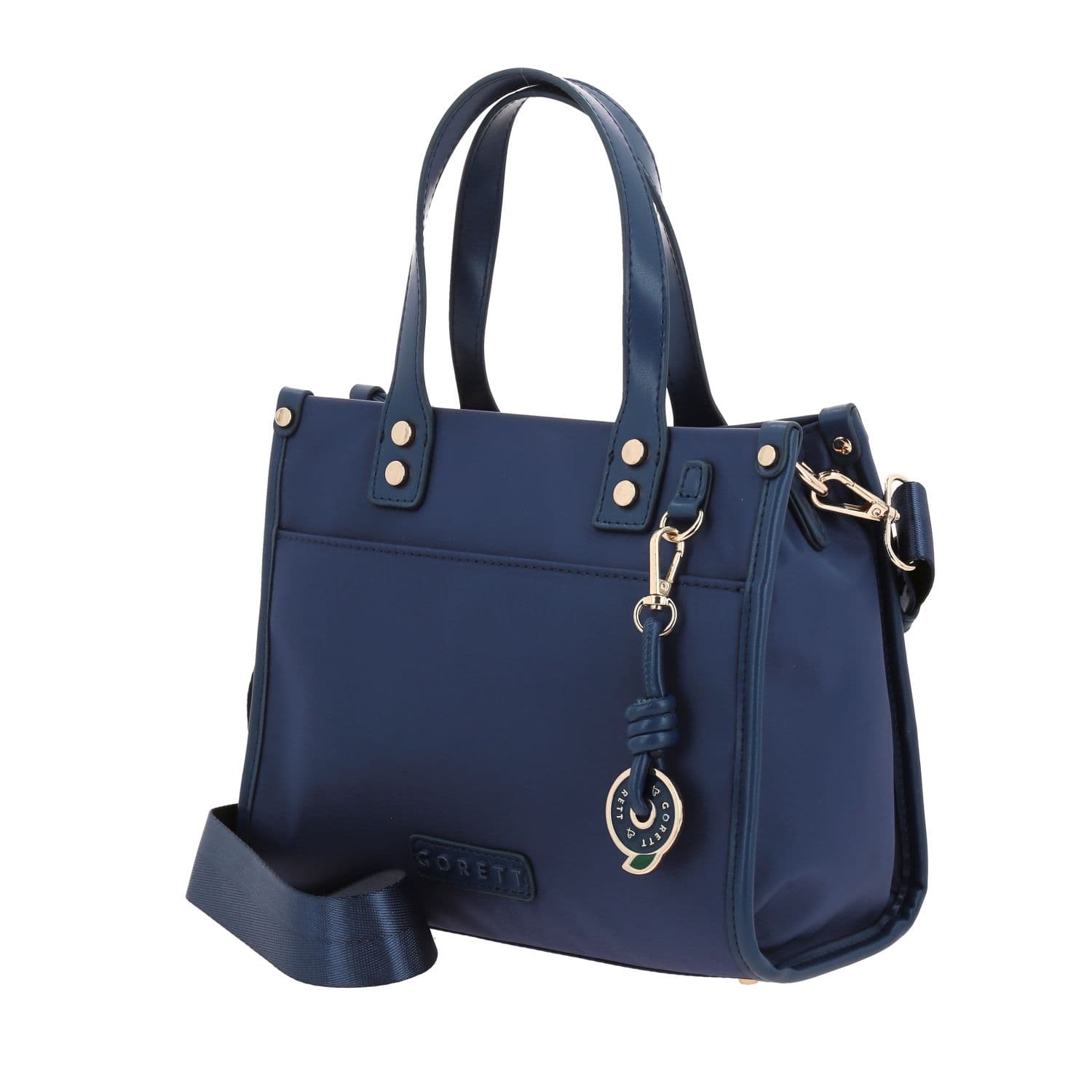 Bolsa de Mano para Dama Gorétt by Chenson Azul con Bolsillo Frontal 2