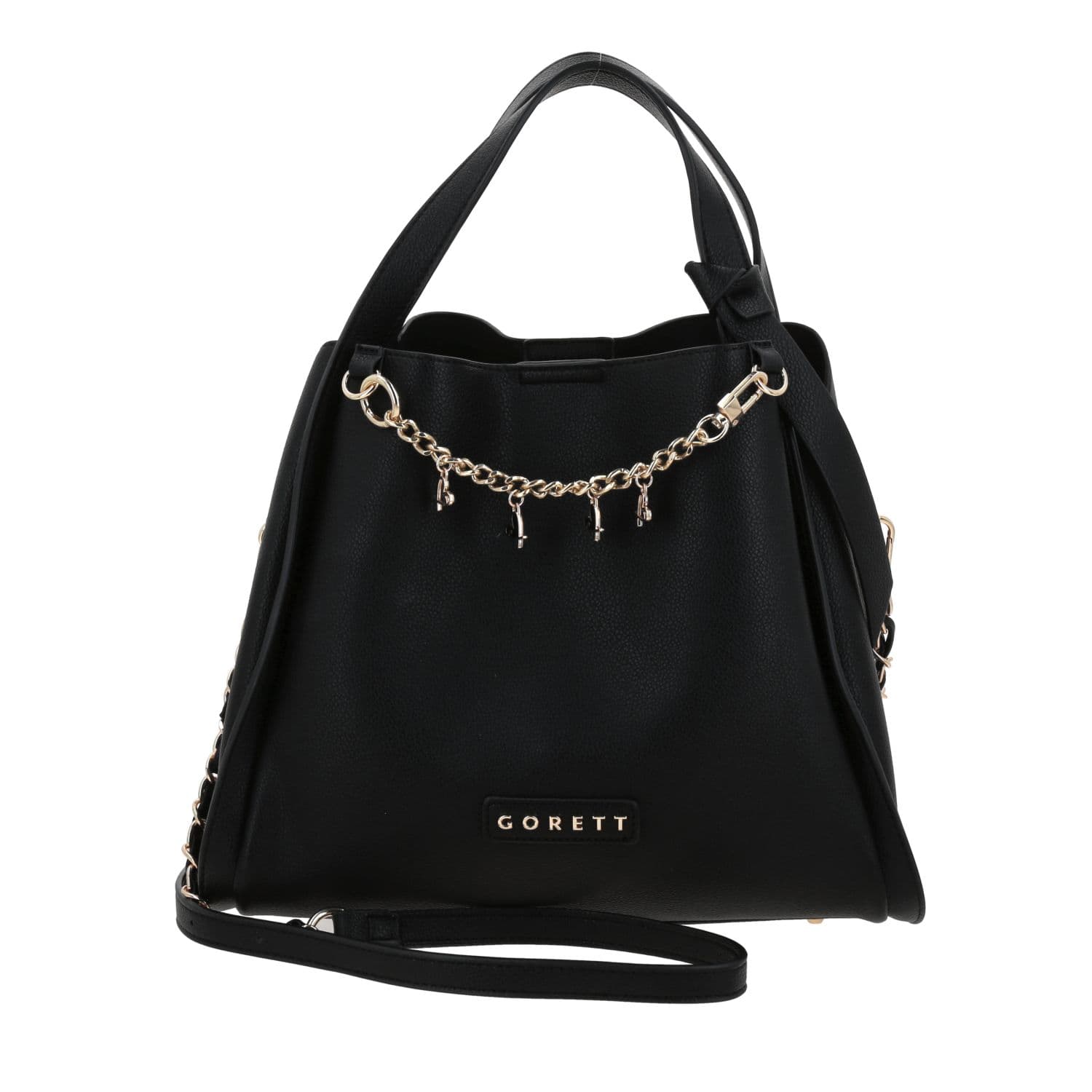 Bolsa de Mano para Dama Gorétt by Chenson Negra con Asa Ajustable