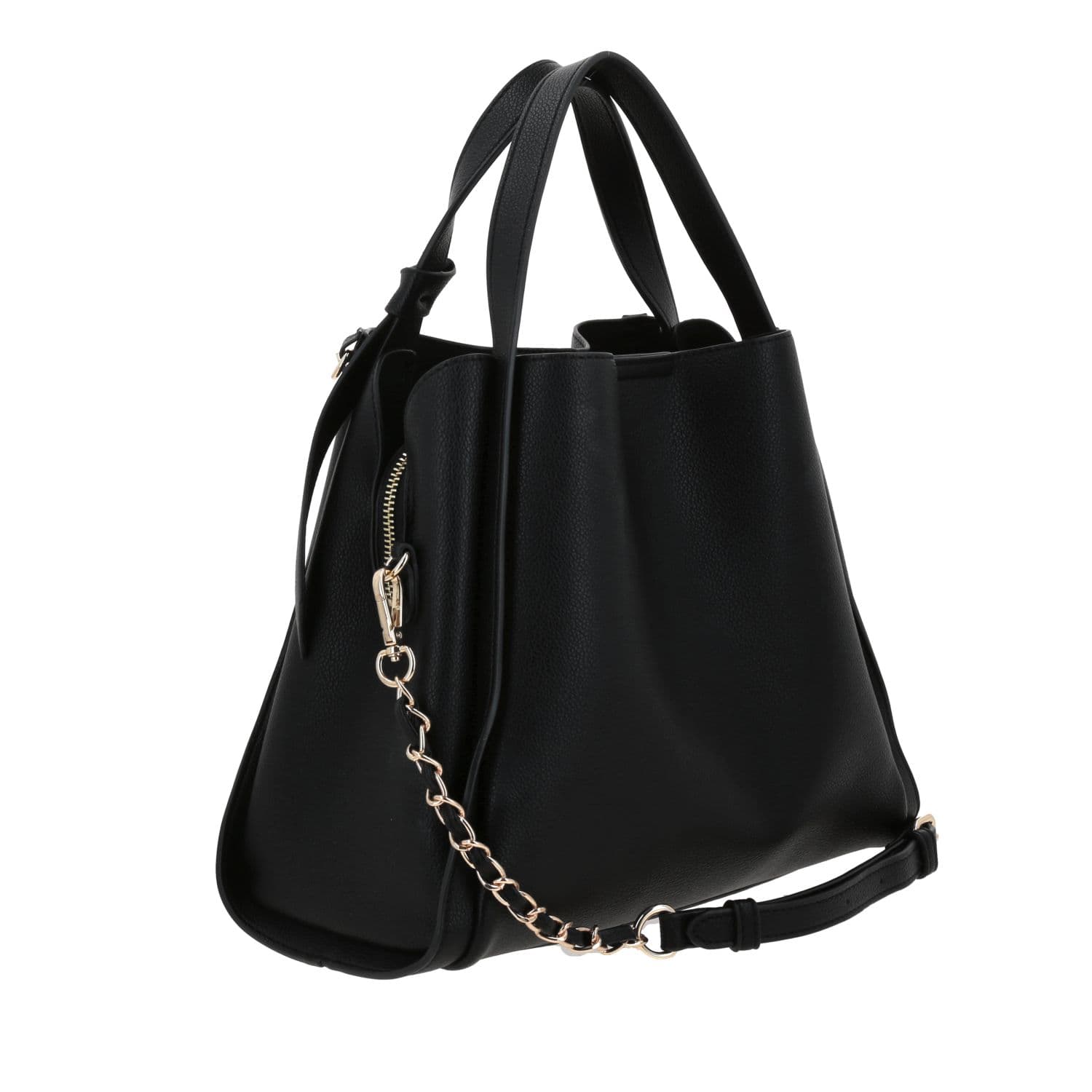 Bolsa de Mano para Dama Gorétt by Chenson Negra con Asa Ajustable 3