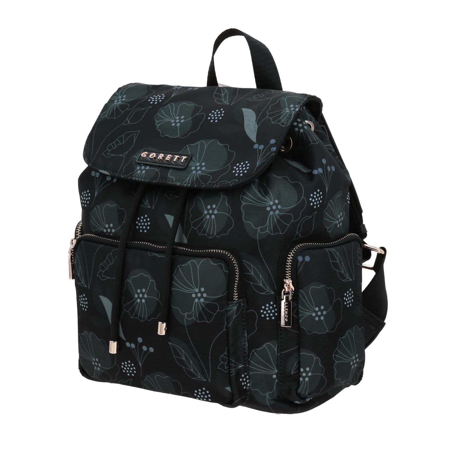 Mochila casual para dama Gorétt by Chenson color negro con estilo moderno 2