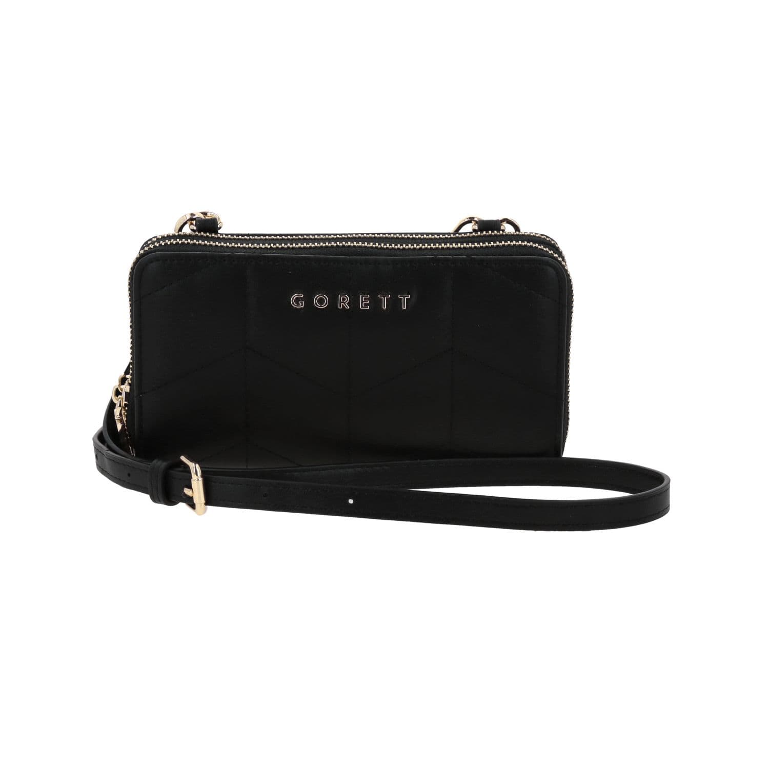 Cartera Gorétt by Chenson Negra con Doble Compartimento para Dama