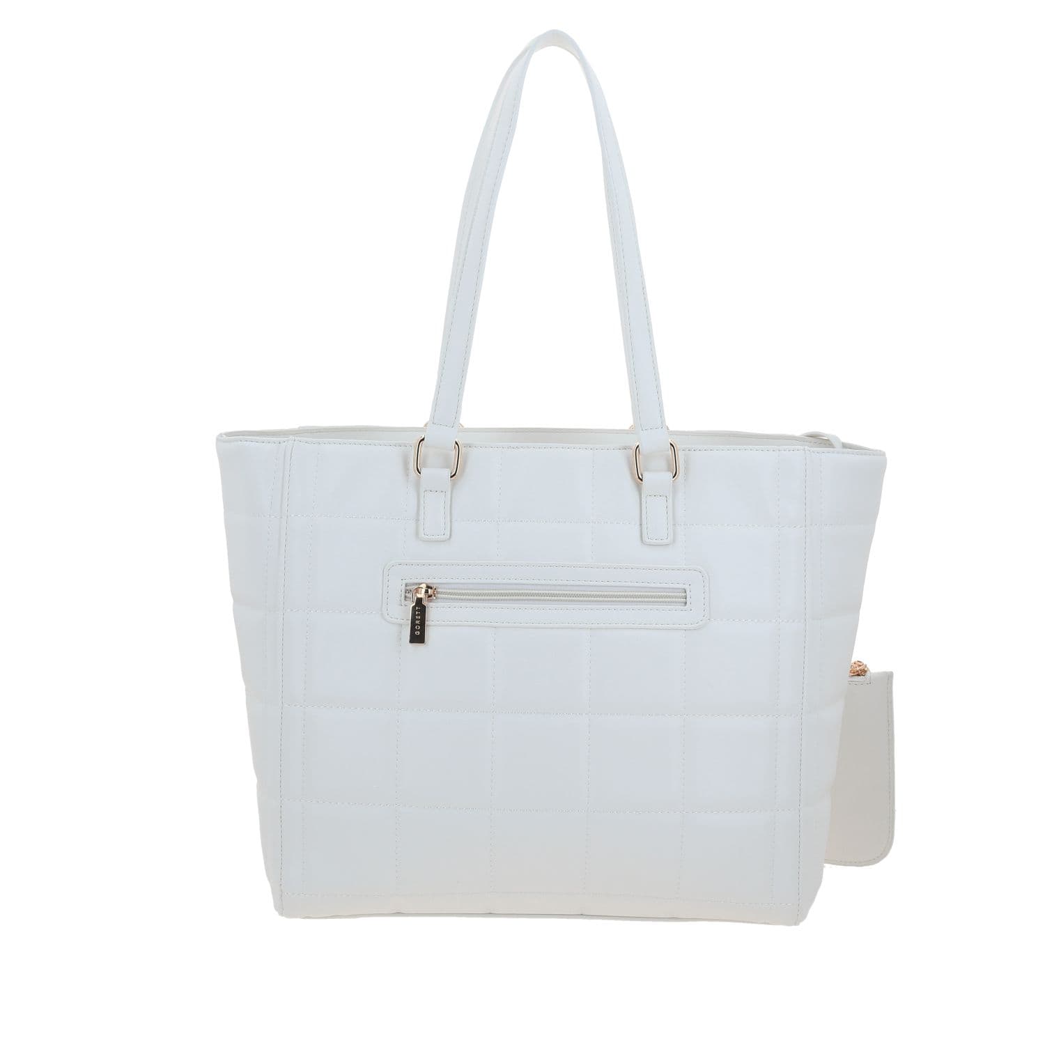 Bolsa grande para dama Gorétt by Chenson blanca con estilo y funcionalidad 4