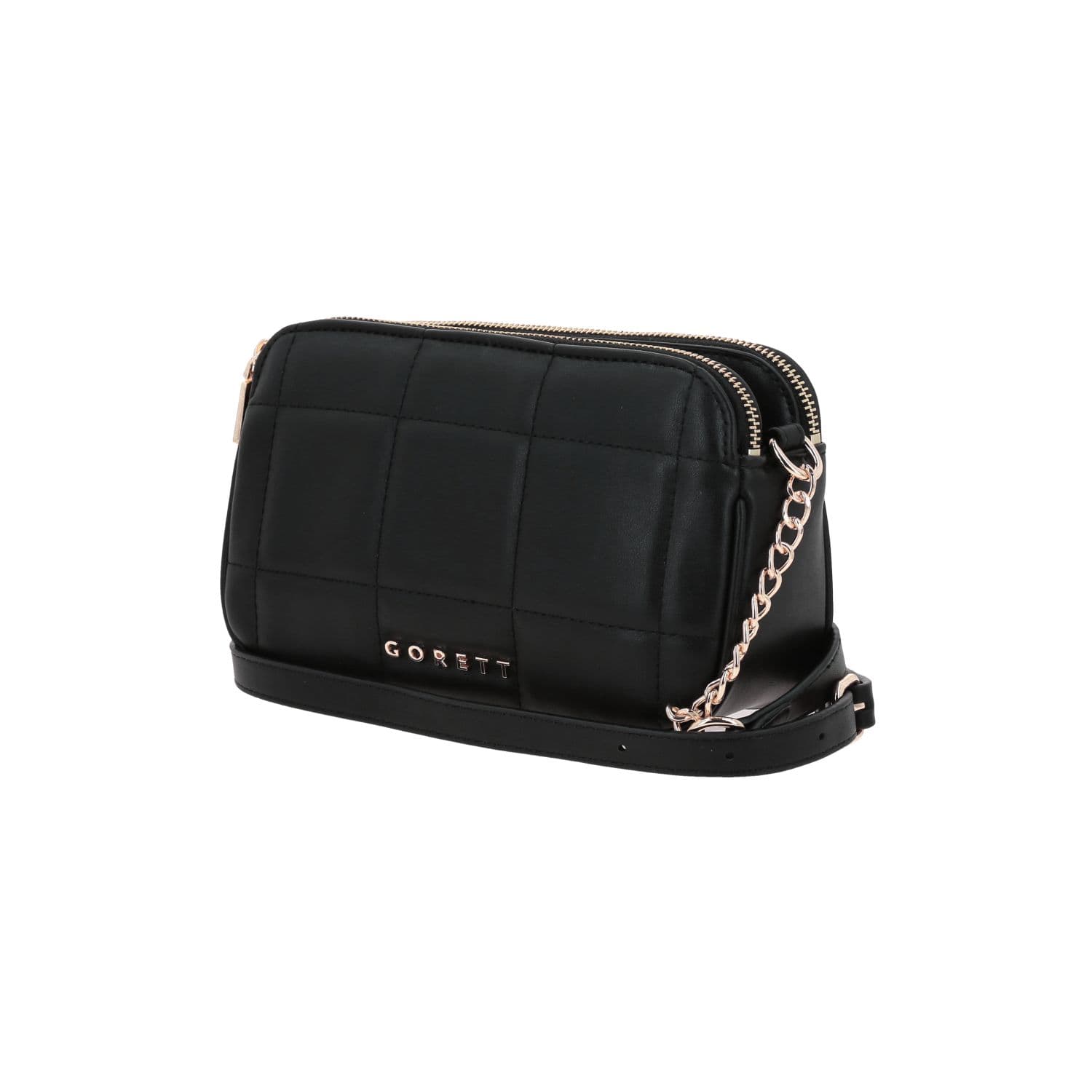 Bolsa de Lado para Dama Gorétt by Chenson en Negro con Doble Compartimento 2