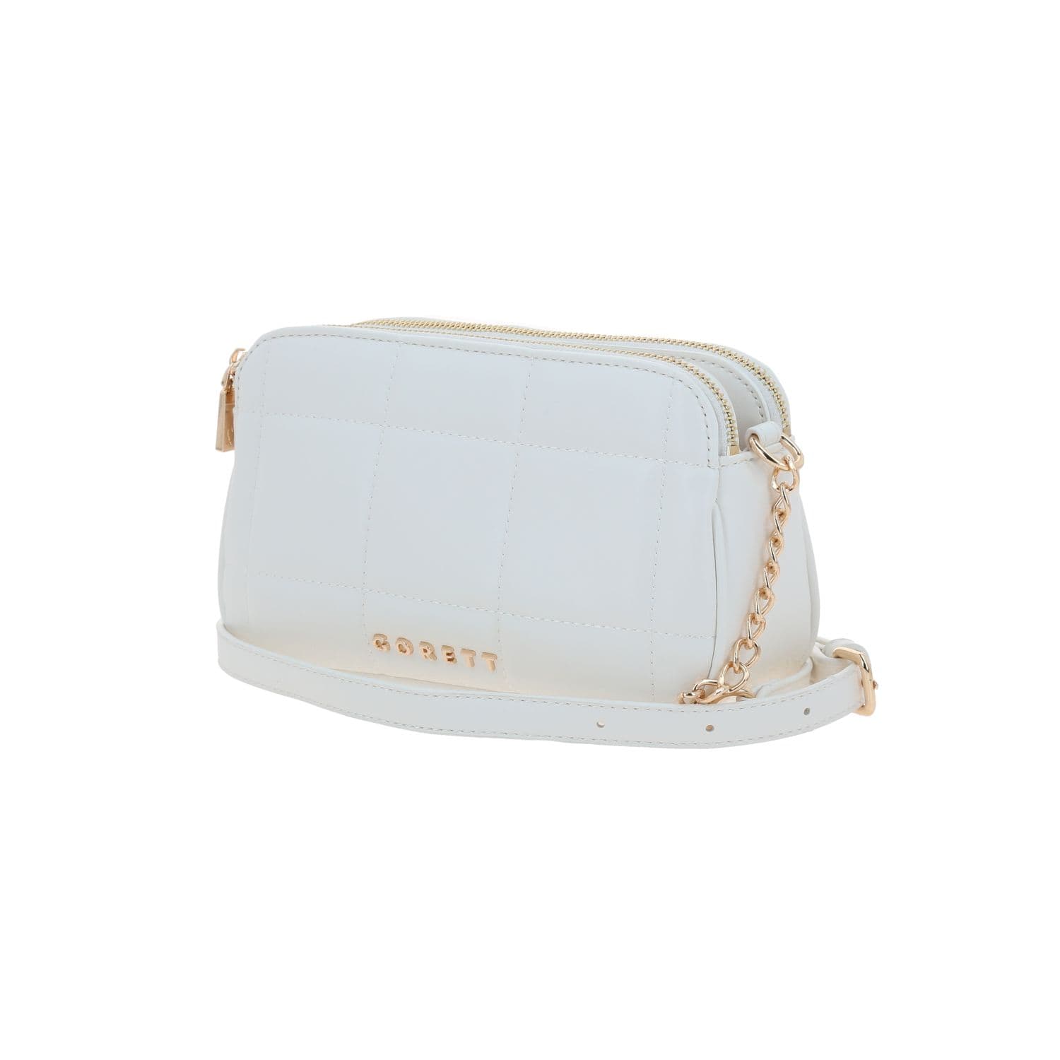 Bolsa de lado para dama Gorétt by Chenson color blanco con doble compartimento 2