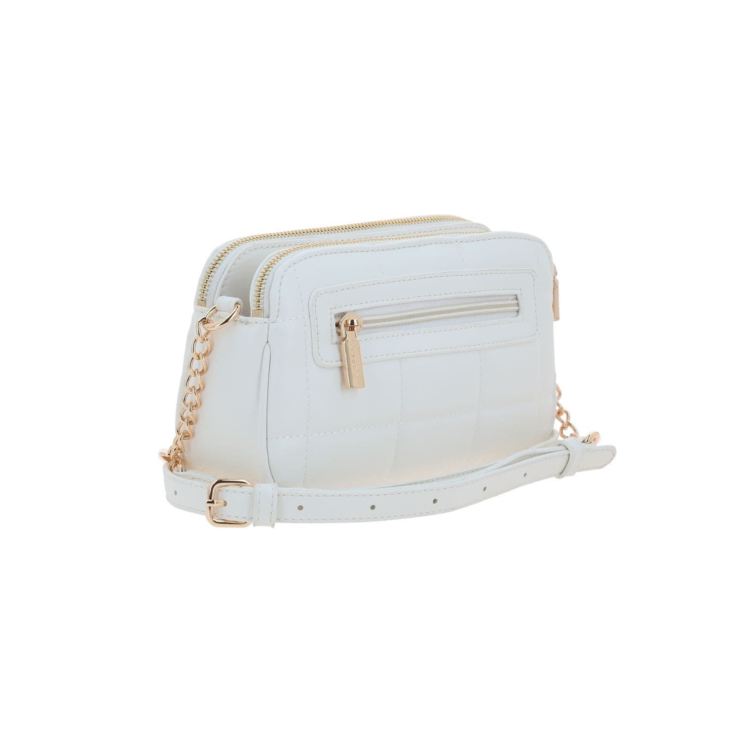 Bolsa de lado para dama Gorétt by Chenson color blanco con doble compartimento 3