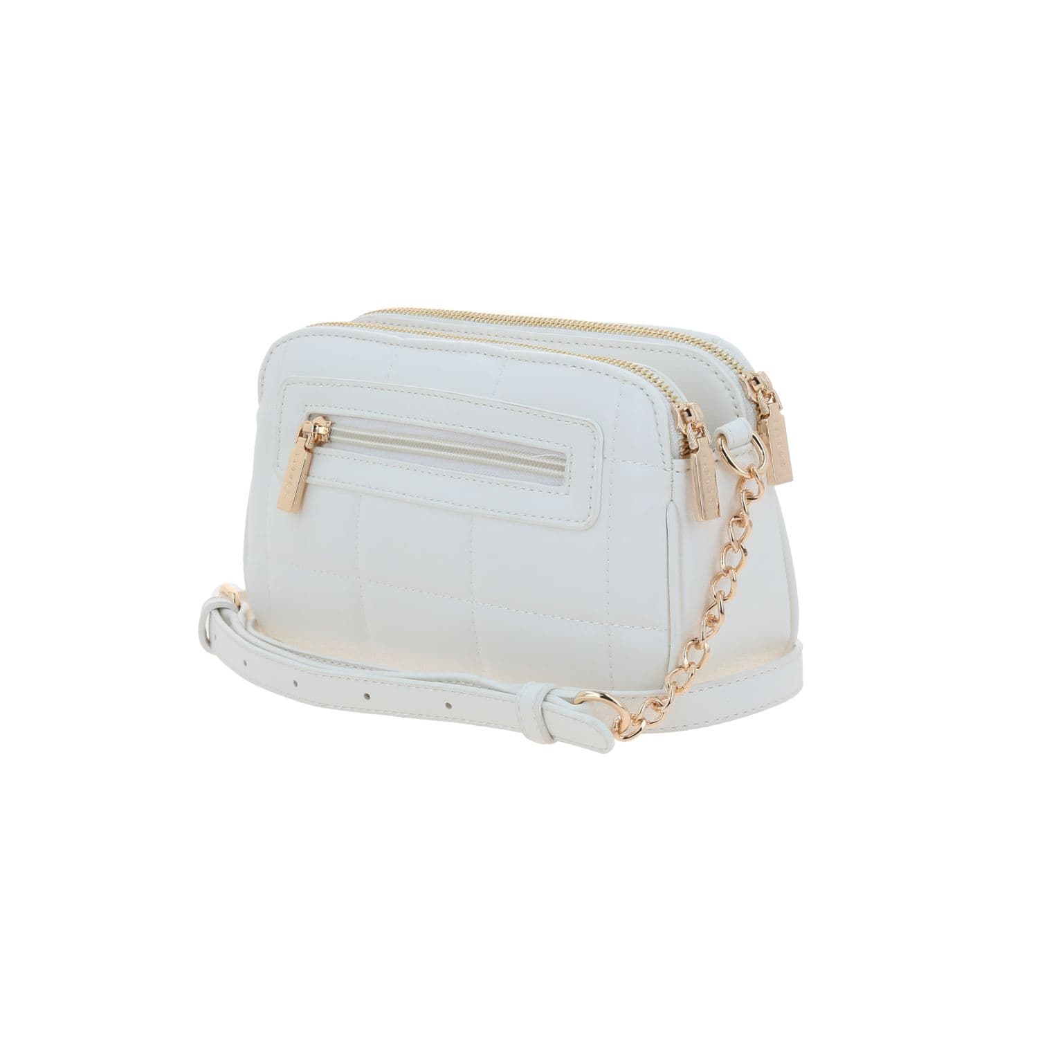 Bolsa de lado para dama Gorétt by Chenson color blanco con doble compartimento 5