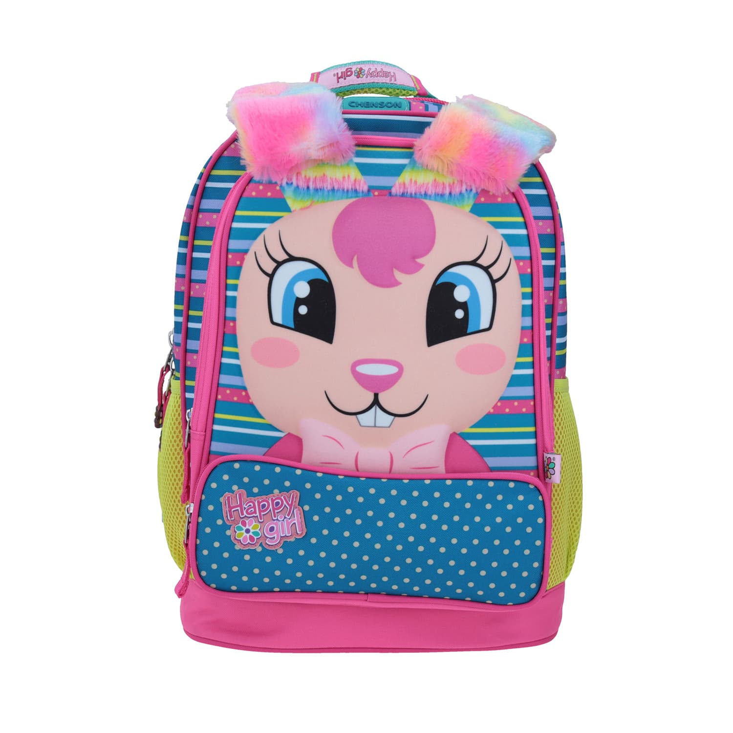 Mochila escolar para niña Happy Girl by Chenson azul con porta tablet 2