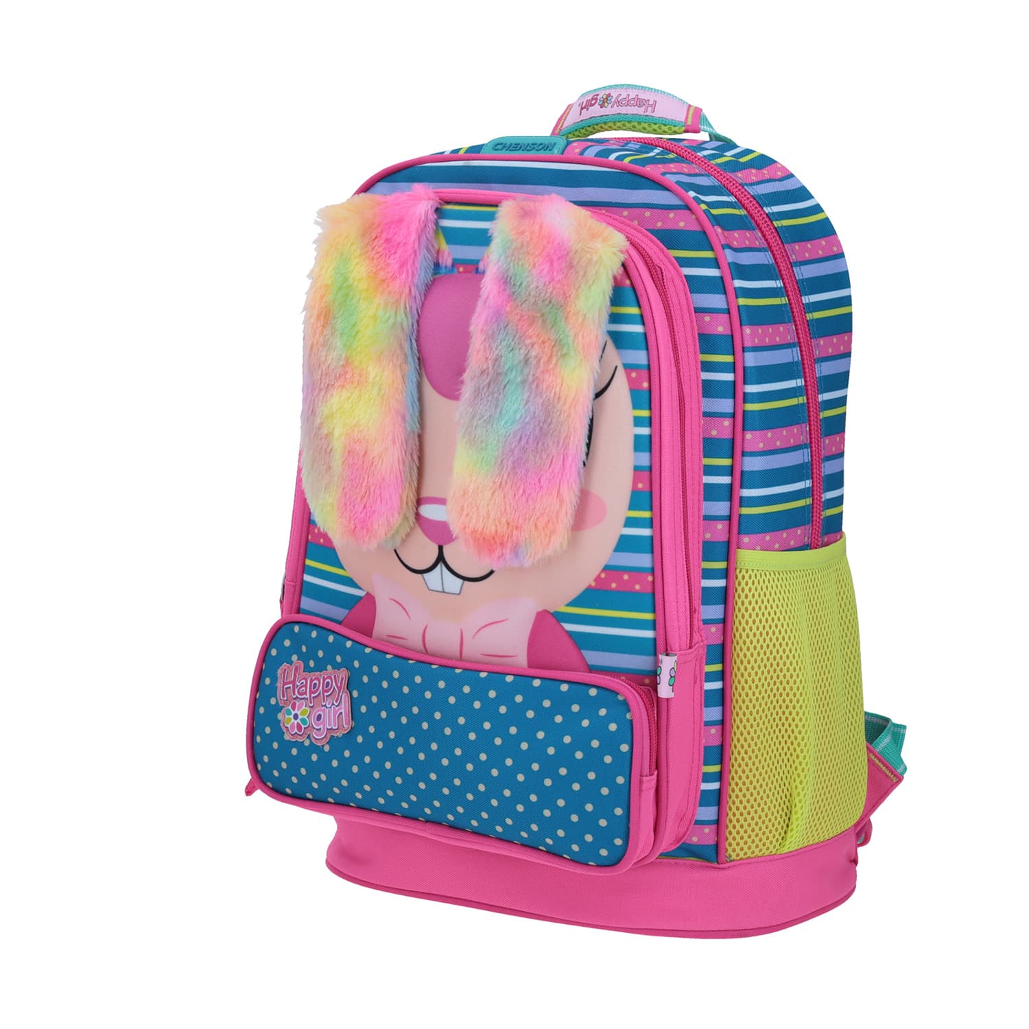 Mochila escolar para niña Happy Girl by Chenson azul con porta tablet 3