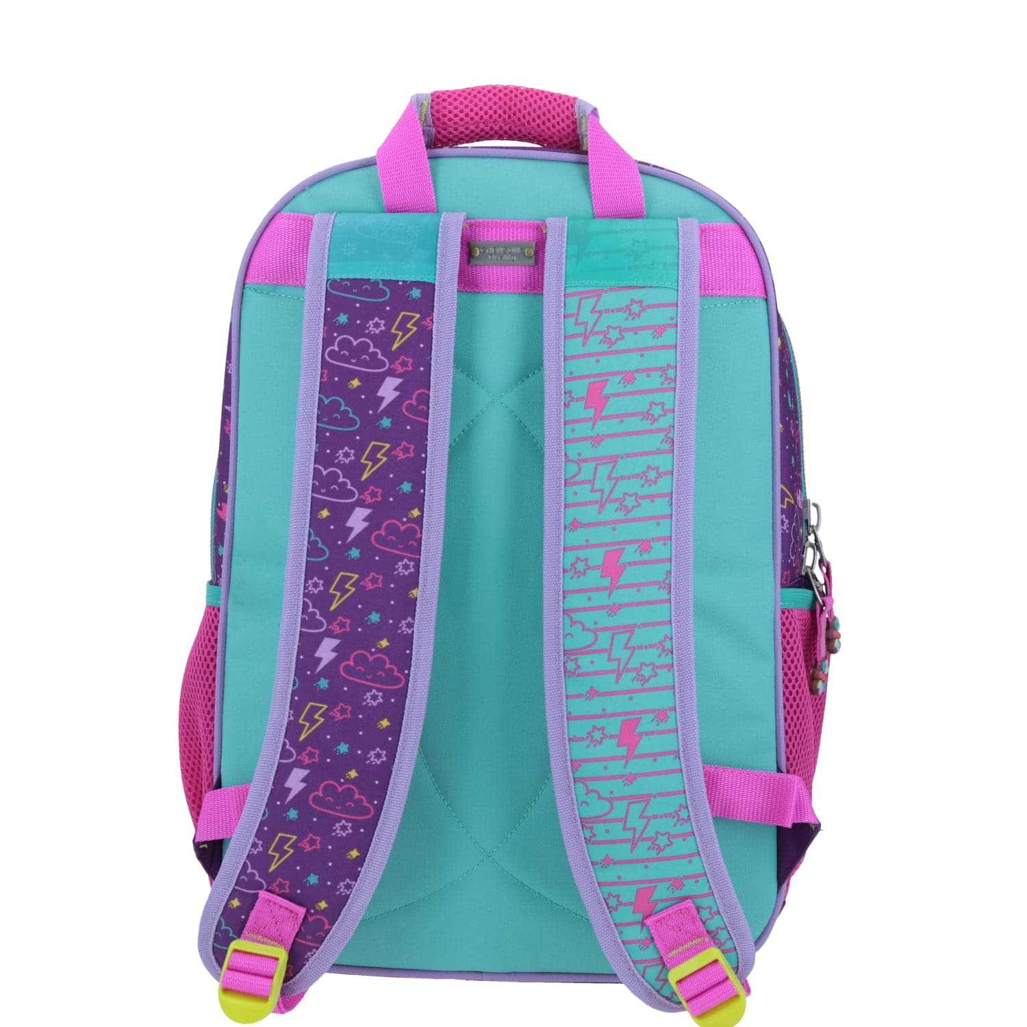 Mochila escolar Happy Girl by Chenson color uva para niña con compartimento amplio 3