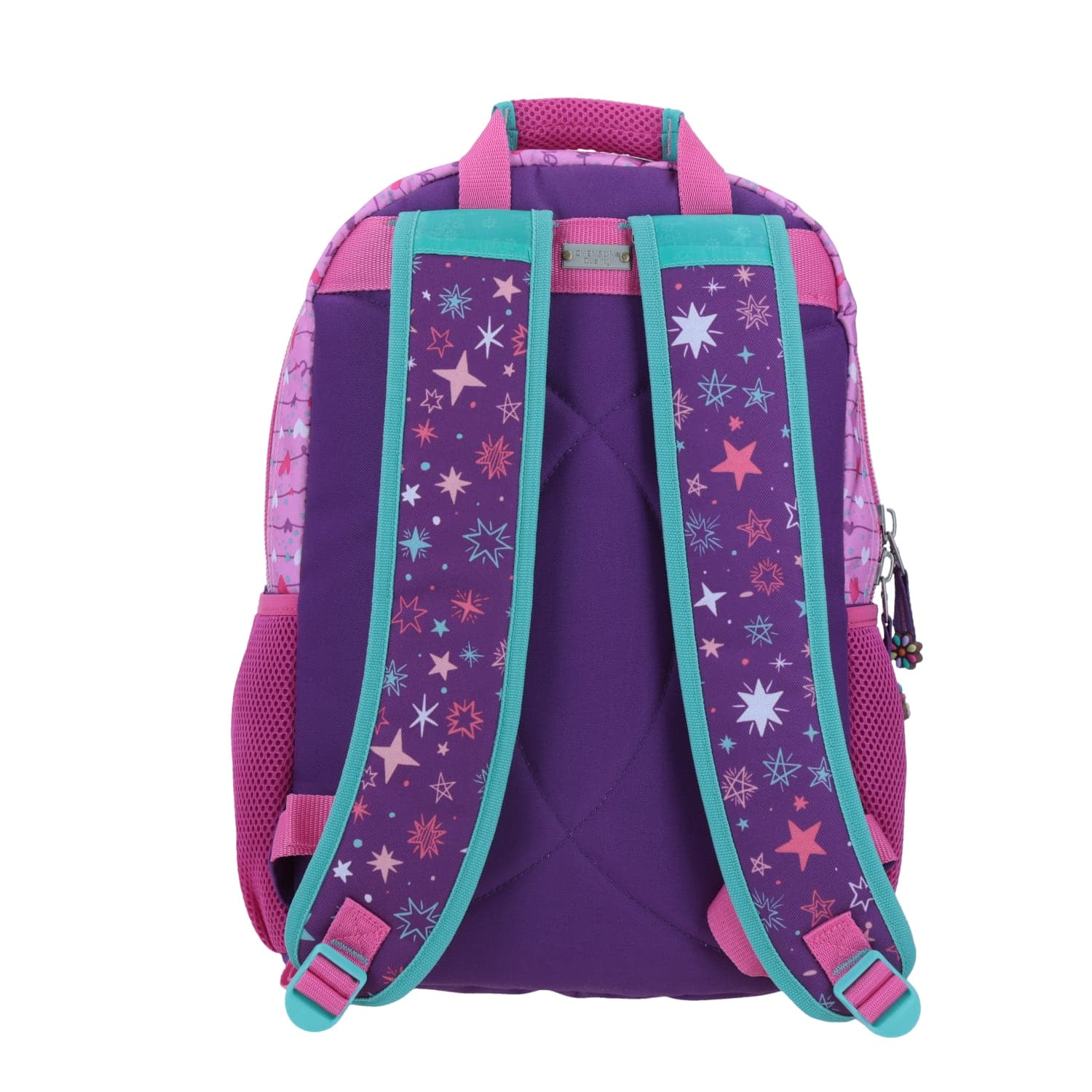 Mochila escolar para niña Happy Girl by Chenson color rosa con compartimentos 4