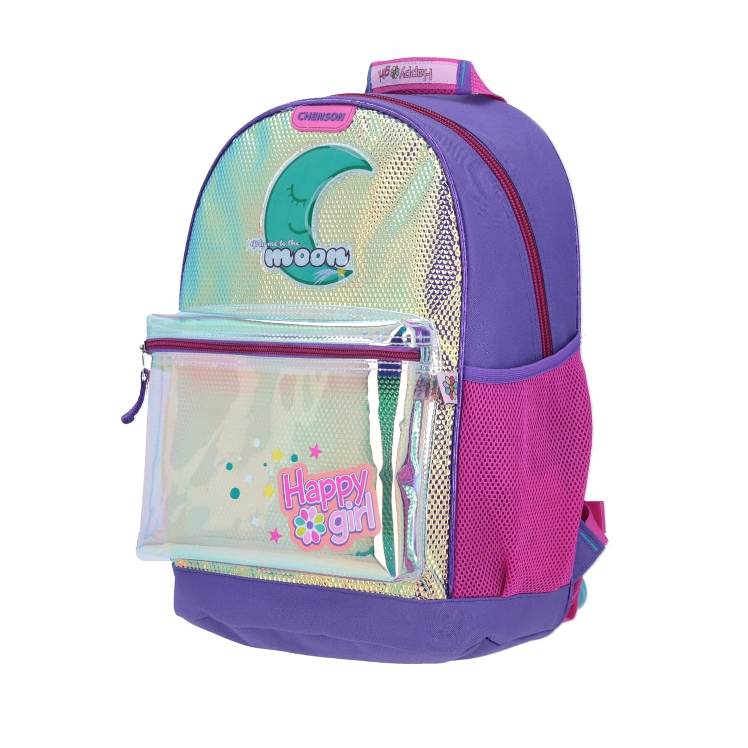 Mochila escolar iridiscente para niña Happy Girl by Chenson 2