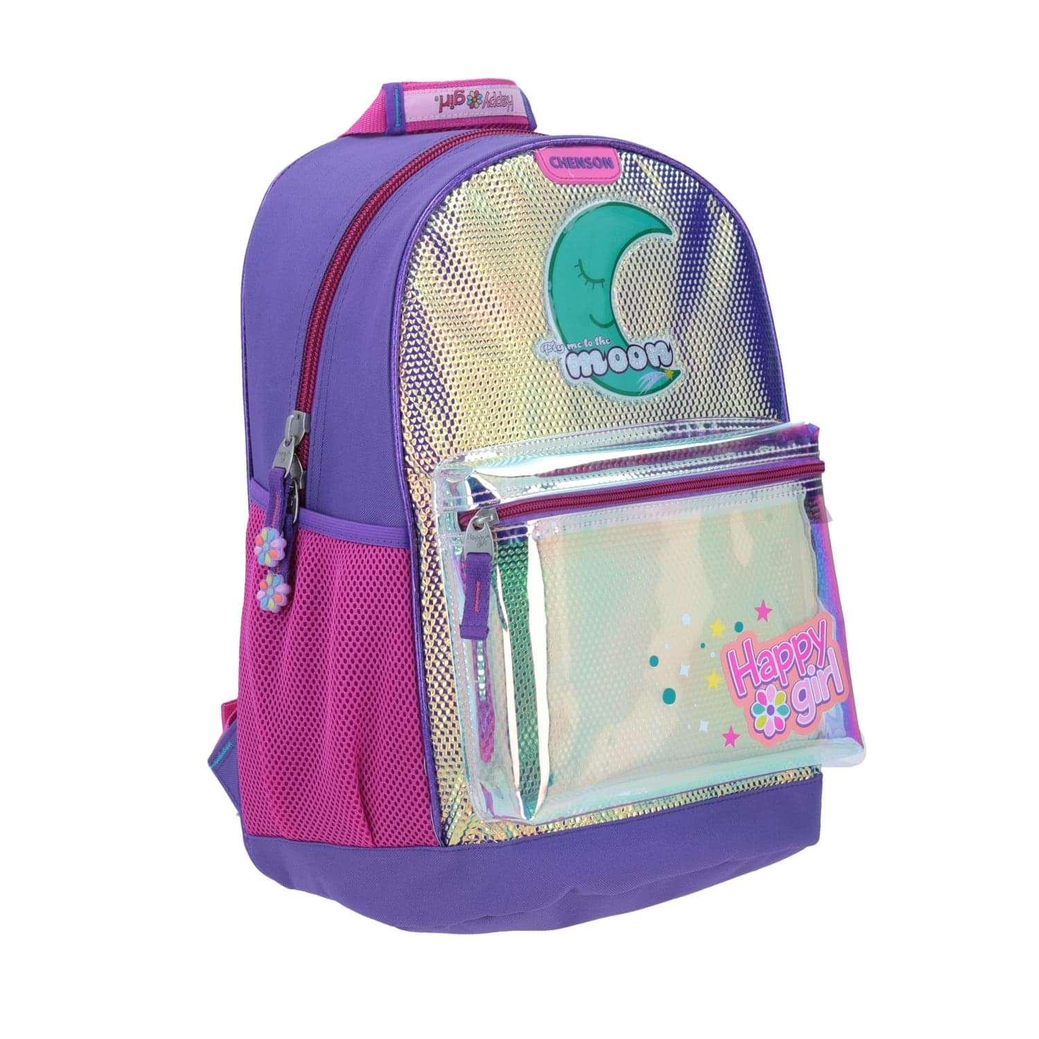 Mochila escolar iridiscente para niña Happy Girl by Chenson 4