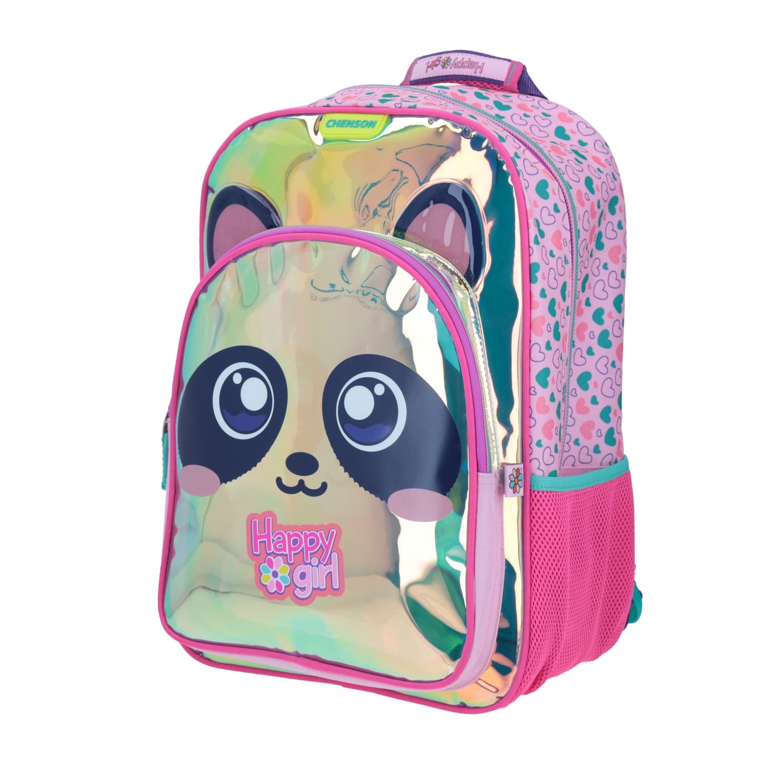 Mochila escolar para niña Happy Girl by Chenson color iridiscente 2