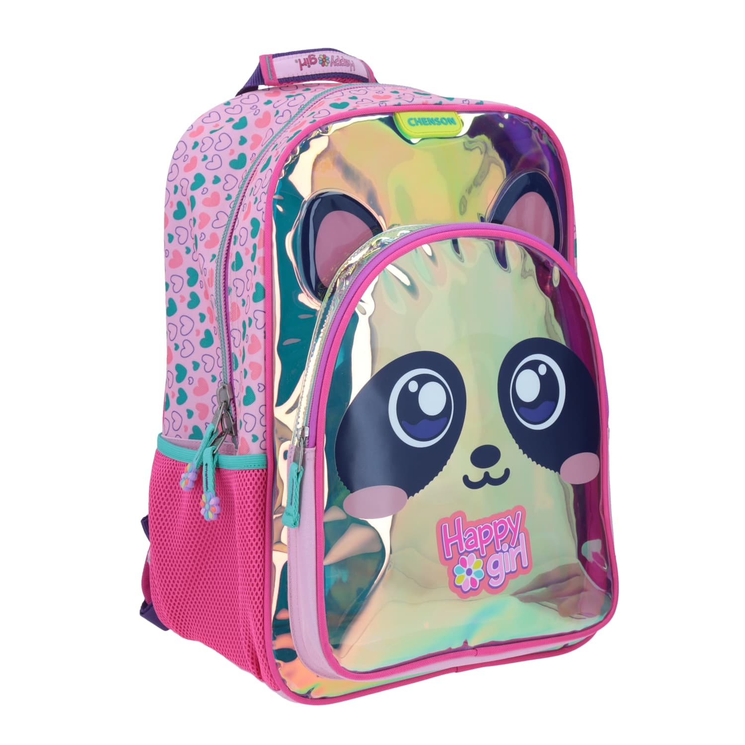Mochila escolar para niña Happy Girl by Chenson color iridiscente 4