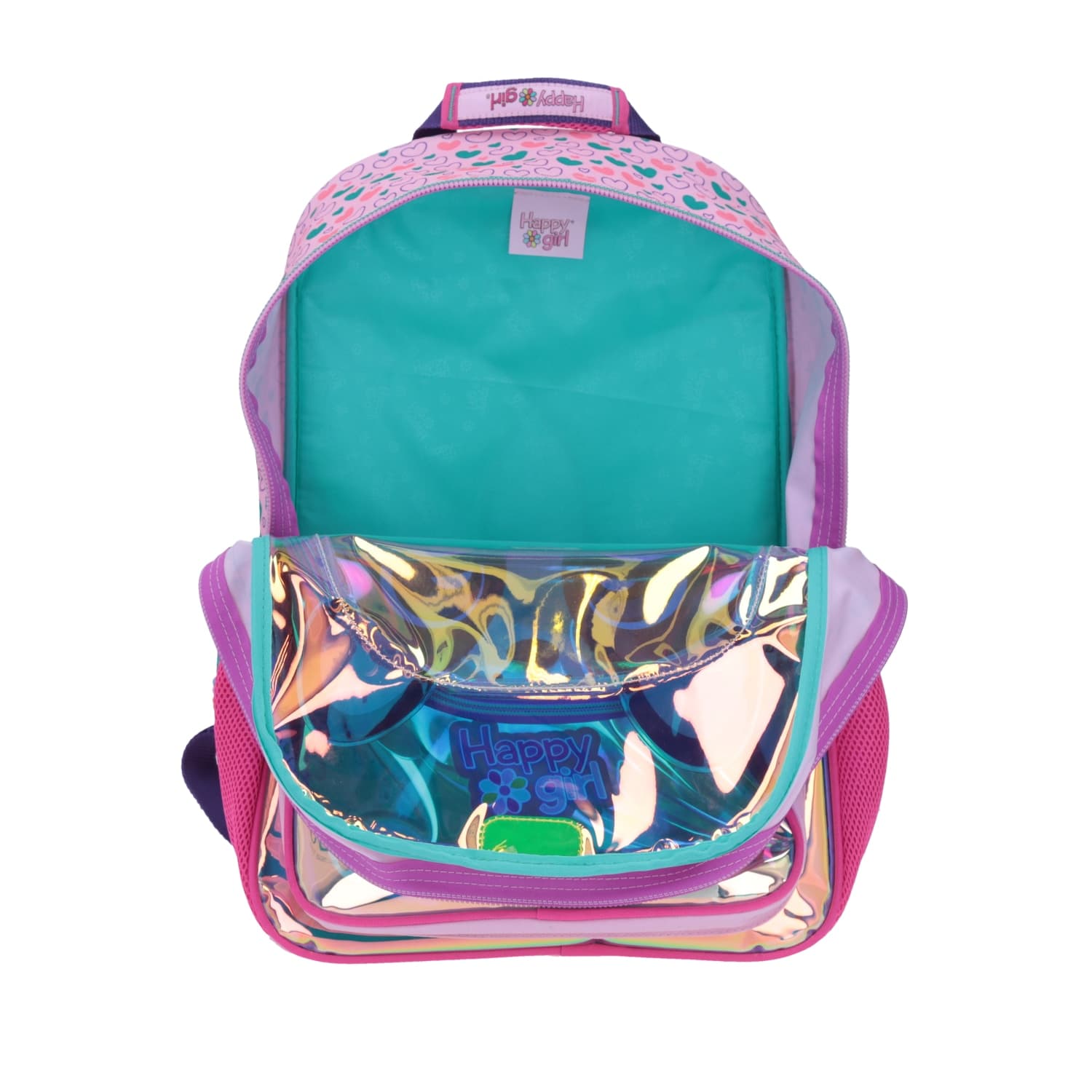 Mochila escolar para niña Happy Girl by Chenson color iridiscente 5