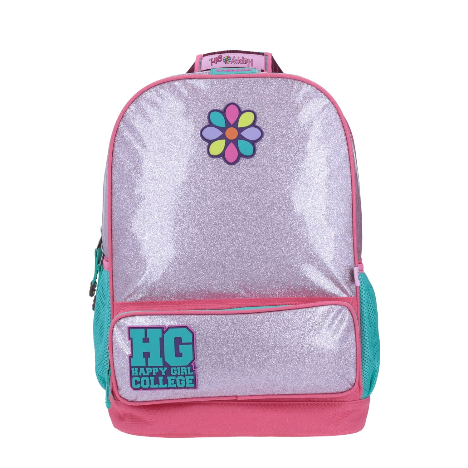 Mochila escolar para niña Happy Girl Rosa con compartimento para tablet
