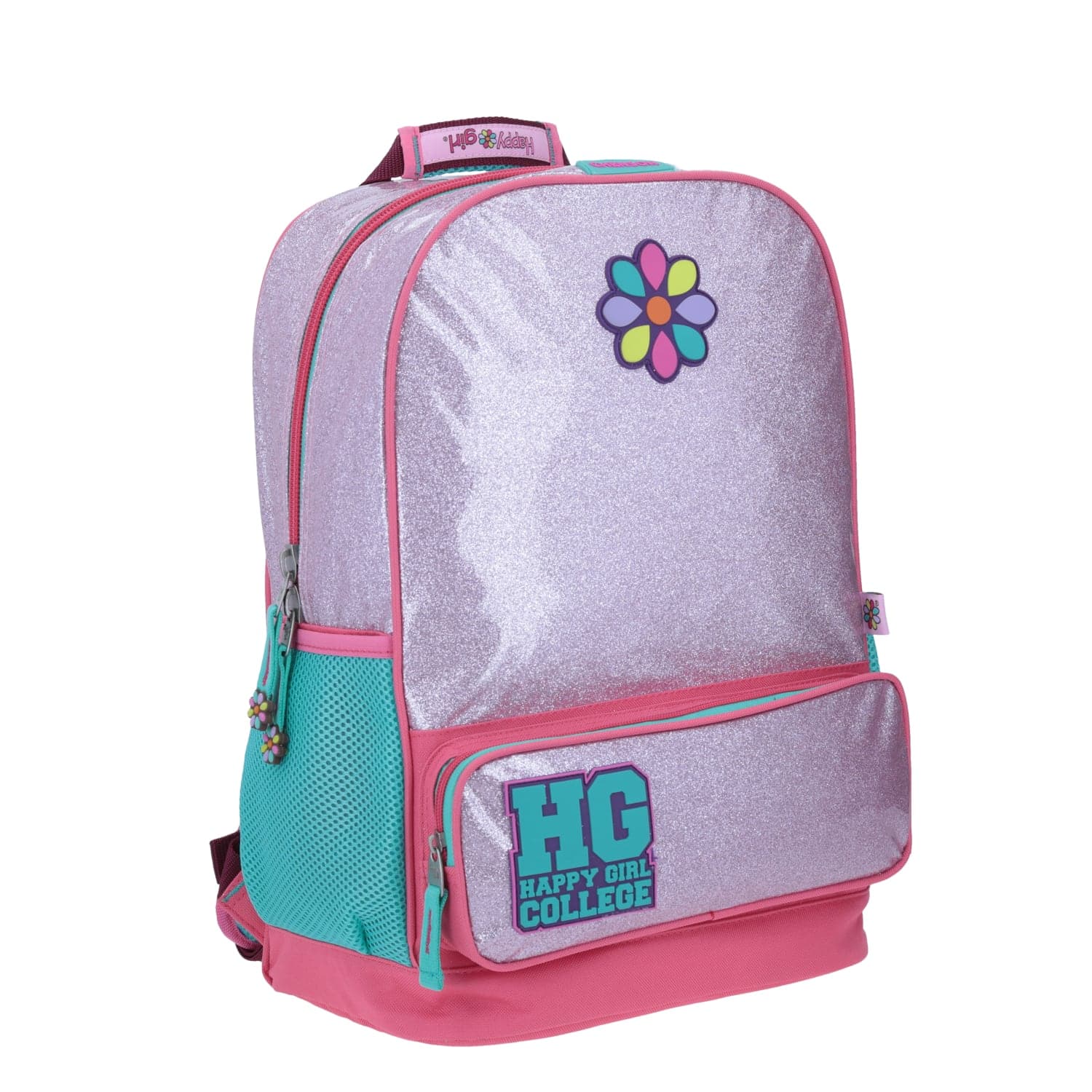Mochila escolar para niña Happy Girl Rosa con compartimento para tablet 4