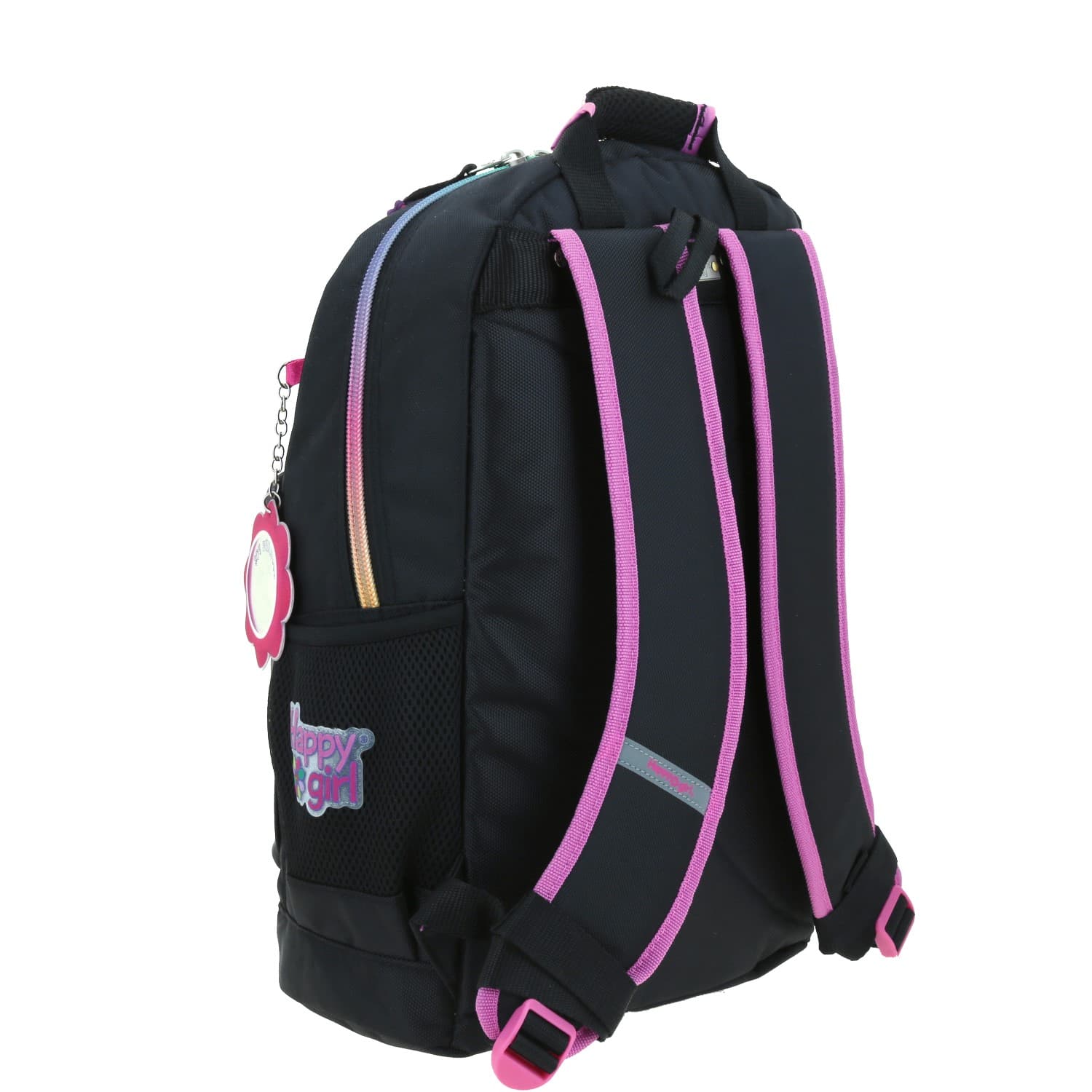 Mochila escolar para niña Happy Girl by Chenson color negro con tablet 3