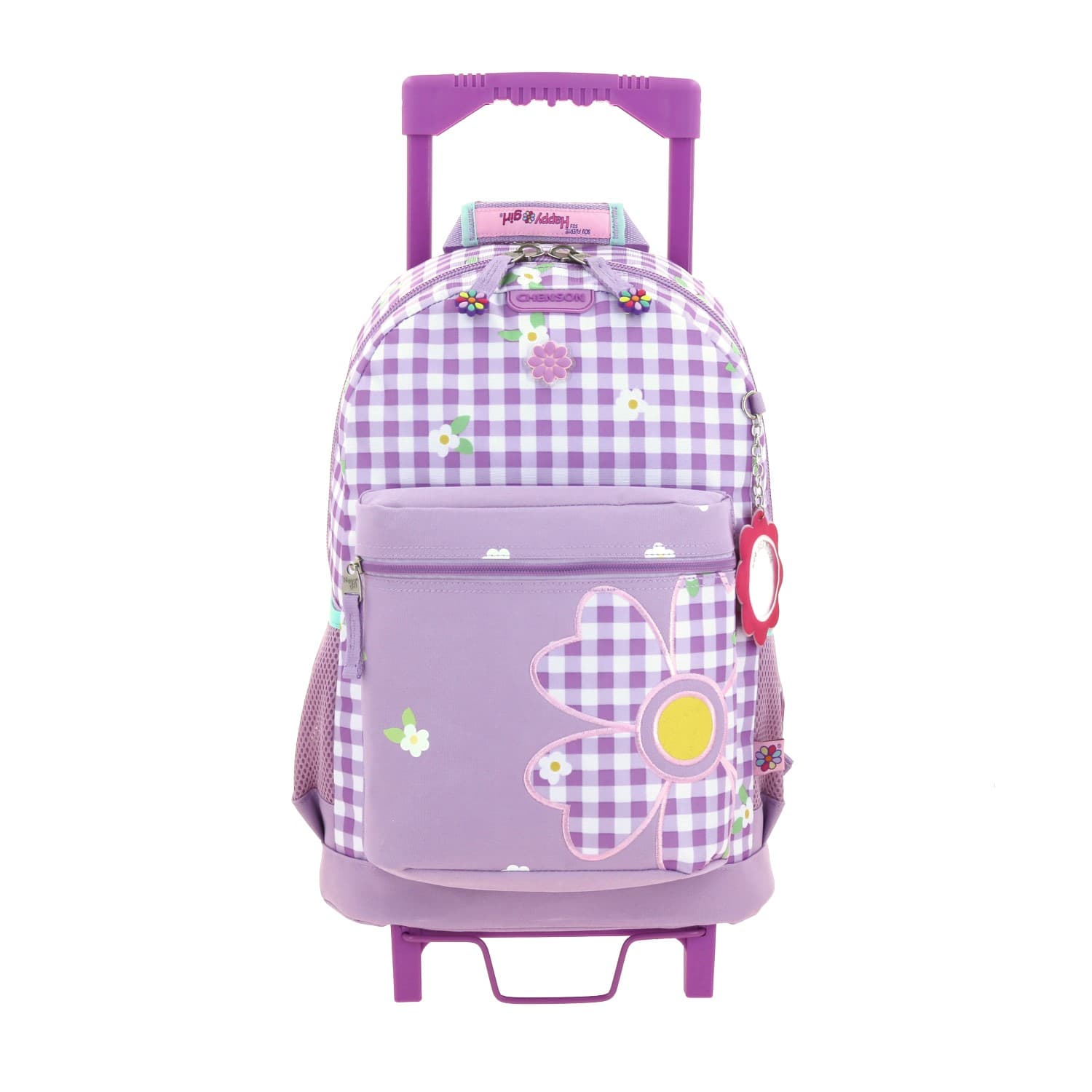 Mochila con Ruedas Happy Girl Violeta para Niña - Diversión y Seguridad