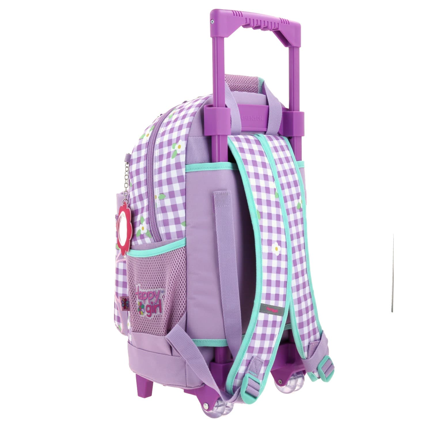 Mochila con Ruedas Happy Girl Violeta para Niña - Diversión y Seguridad 3