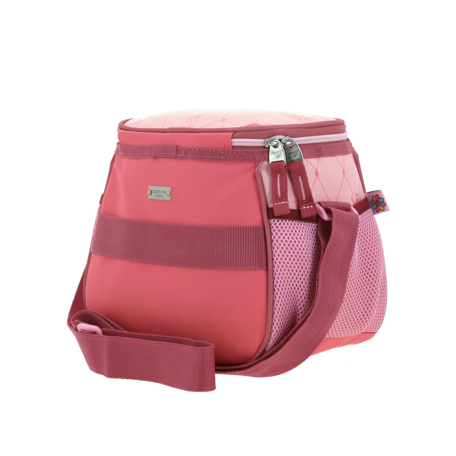 Lonchera escolar Happy Girl by Chenson rosa con forro térmico 5