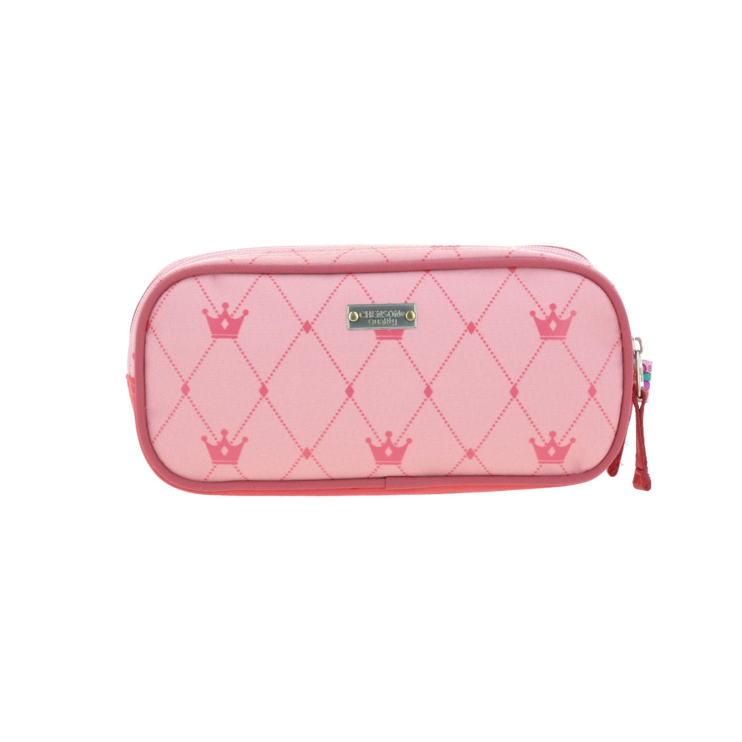 Lapicera escolar Happy Girl by Chenson rosa con doble compartimento 4