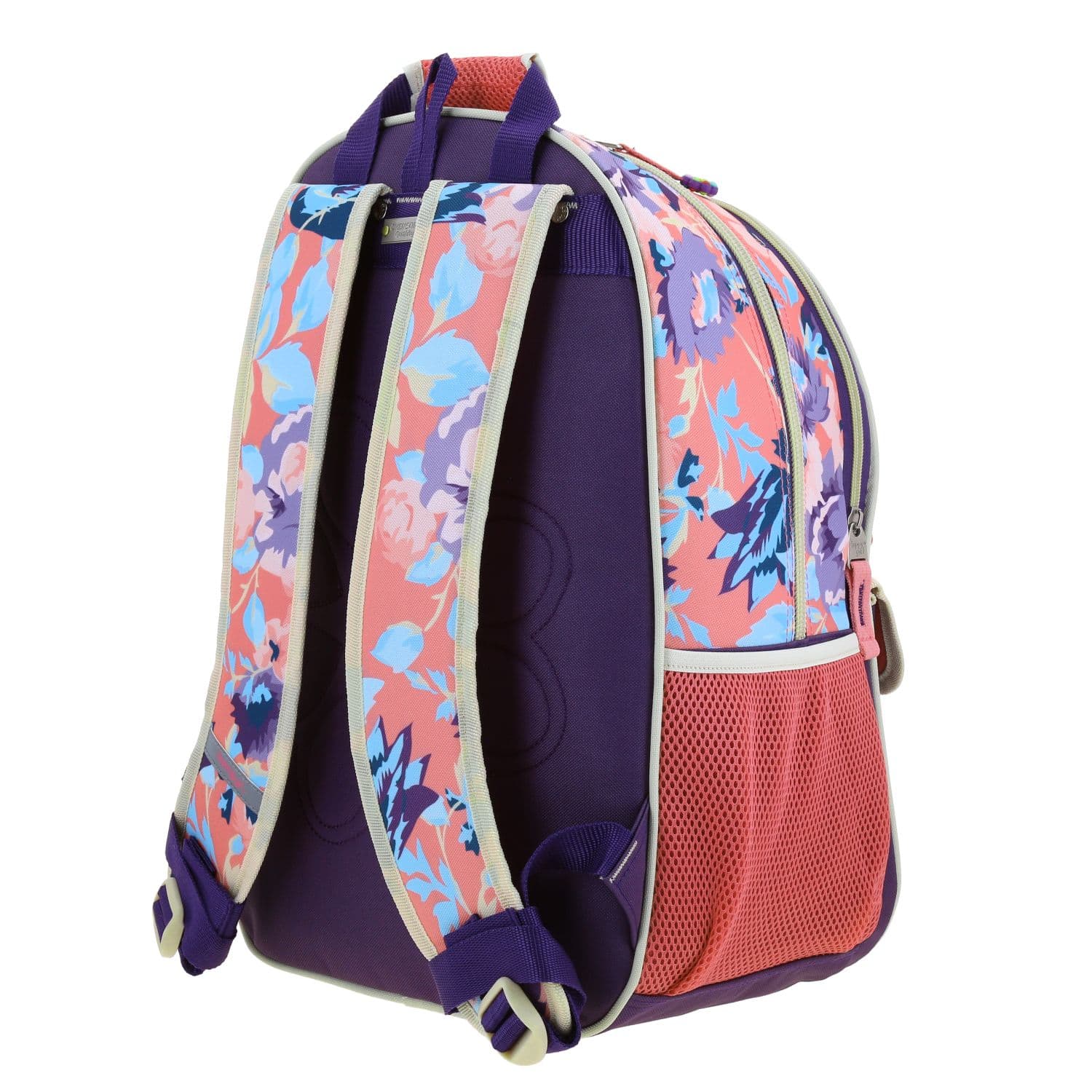 Mochila escolar para niña Happy Girl by Chenson color rosa con cierre 5