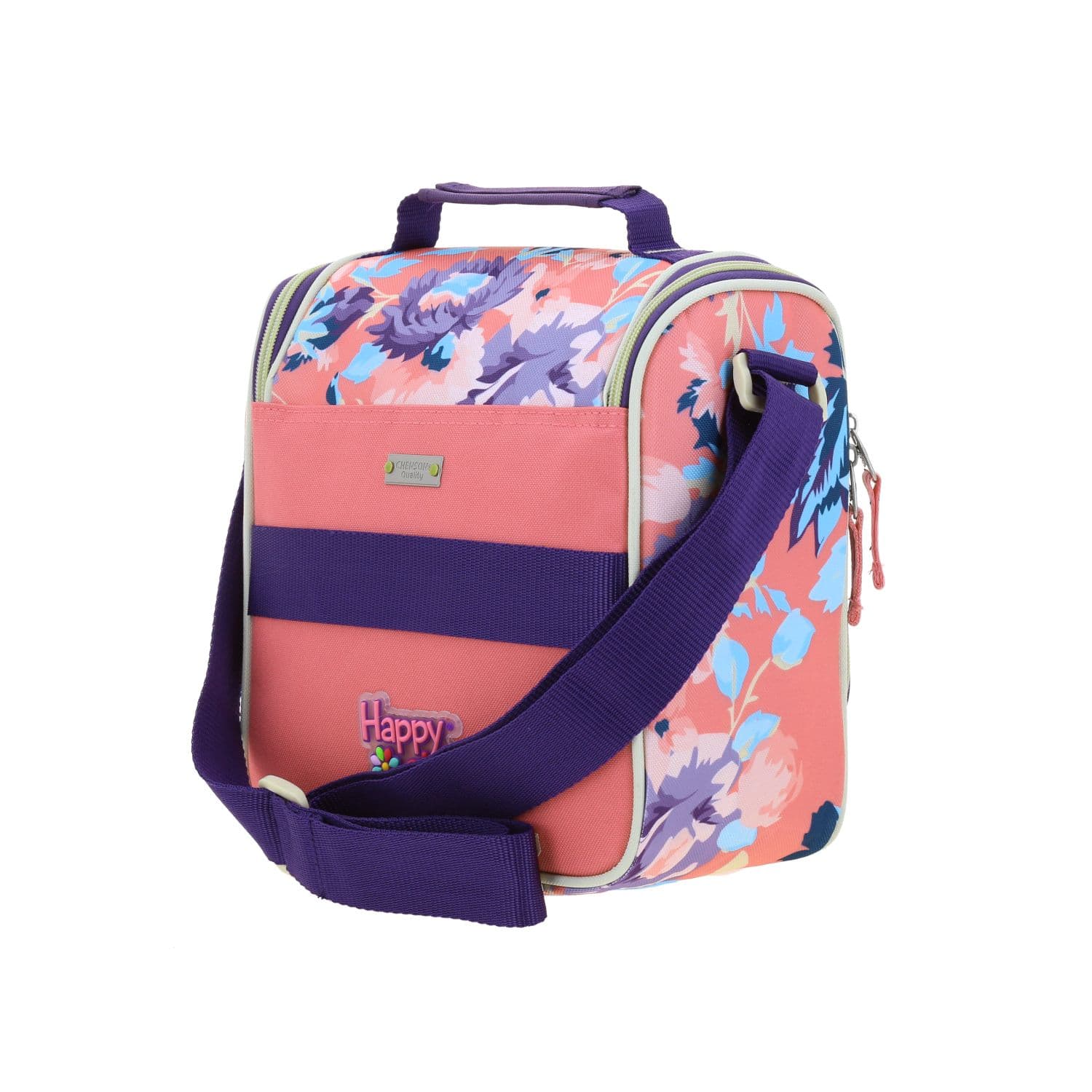 Lonchera escolar térmica Happy Girl Rosa con compartimento amplio 5