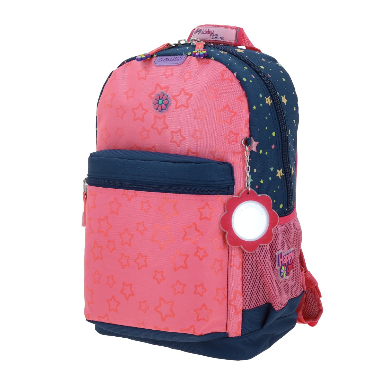 Mochila escolar para niña Happy Girl by Chenson azul con compartimento amplio 2