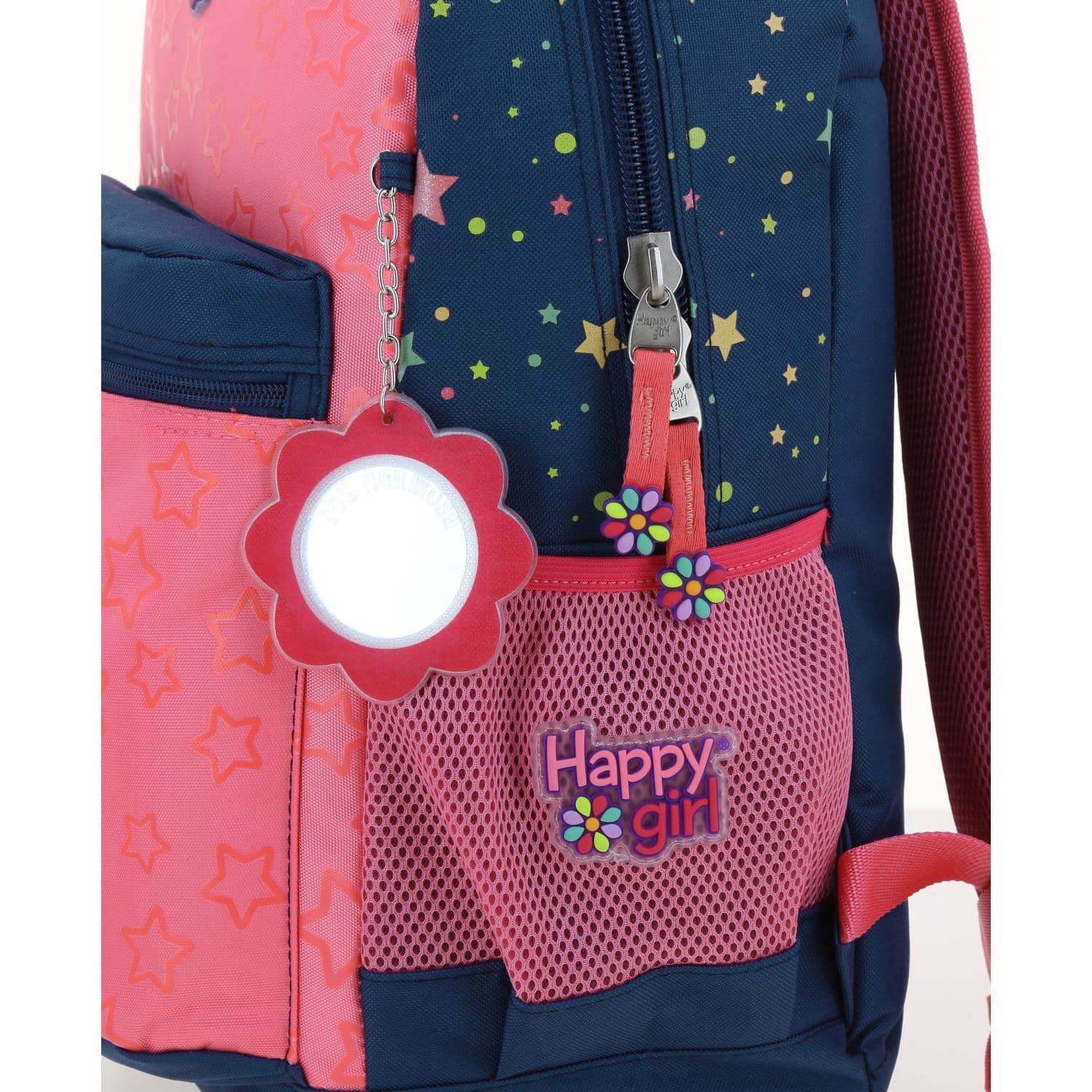 Mochila escolar para niña Happy Girl by Chenson azul con compartimento amplio - vista 2