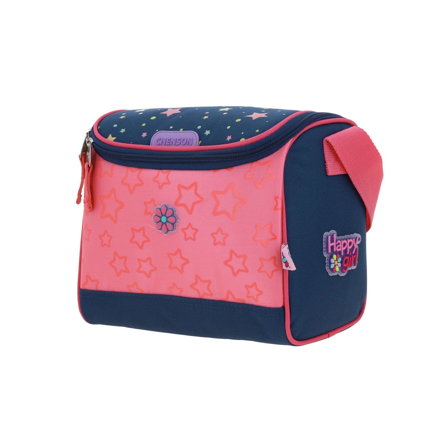 Lonchera escolar térmica Happy Girl azul para niña - Durabilidad y diversión 2