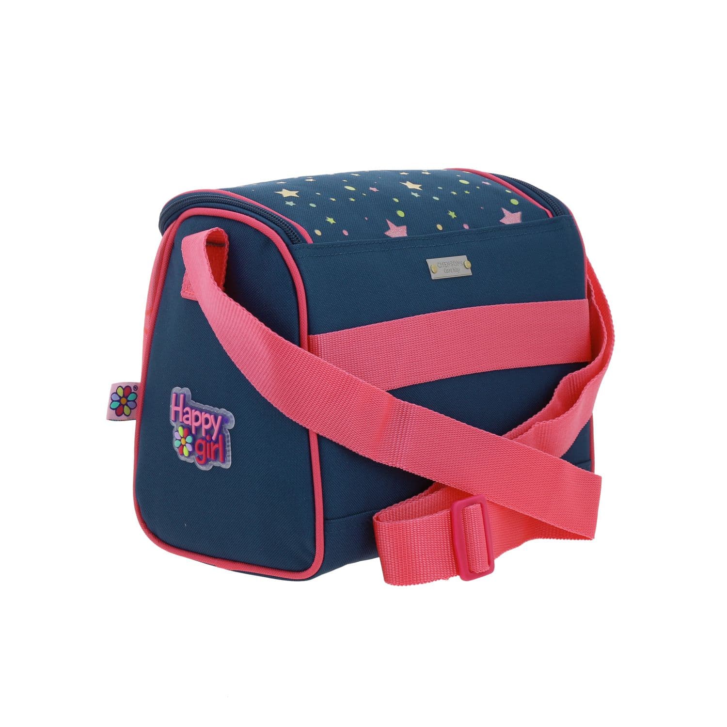 Lonchera escolar térmica Happy Girl azul para niña - Durabilidad y diversión 3